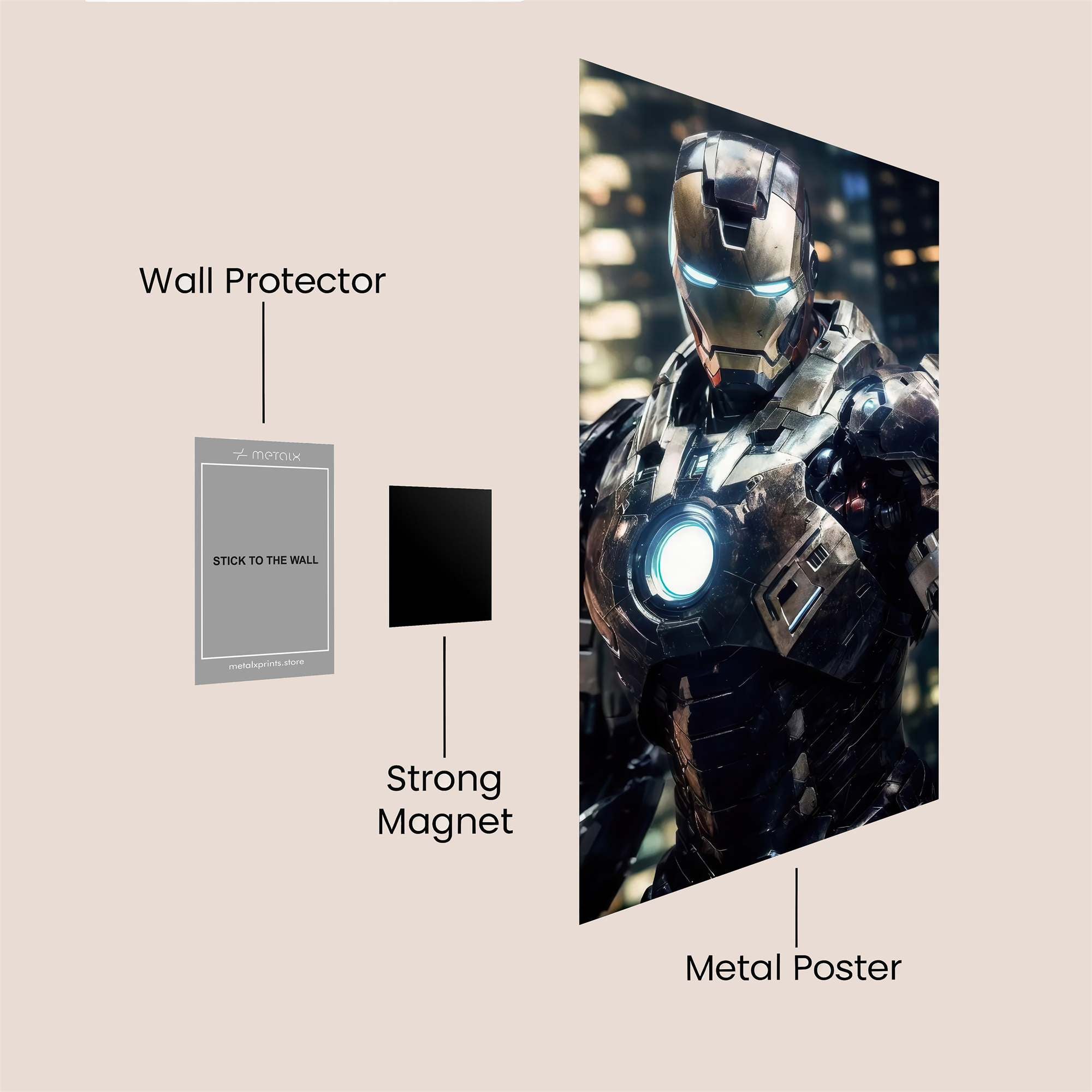 Iron Resolute Safe Wall Magnetic / M