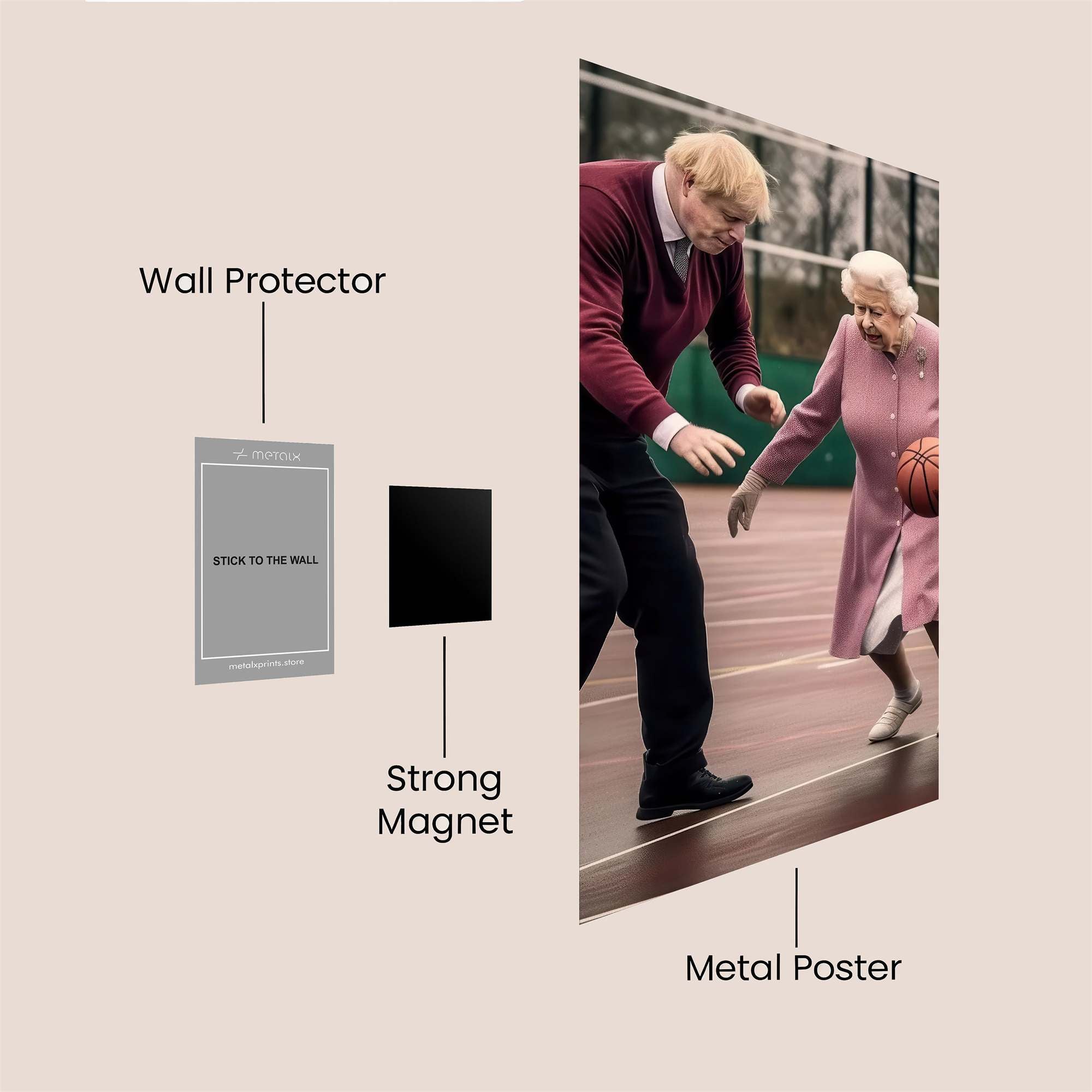 Queen Playful Safe Wall Magnetic / M