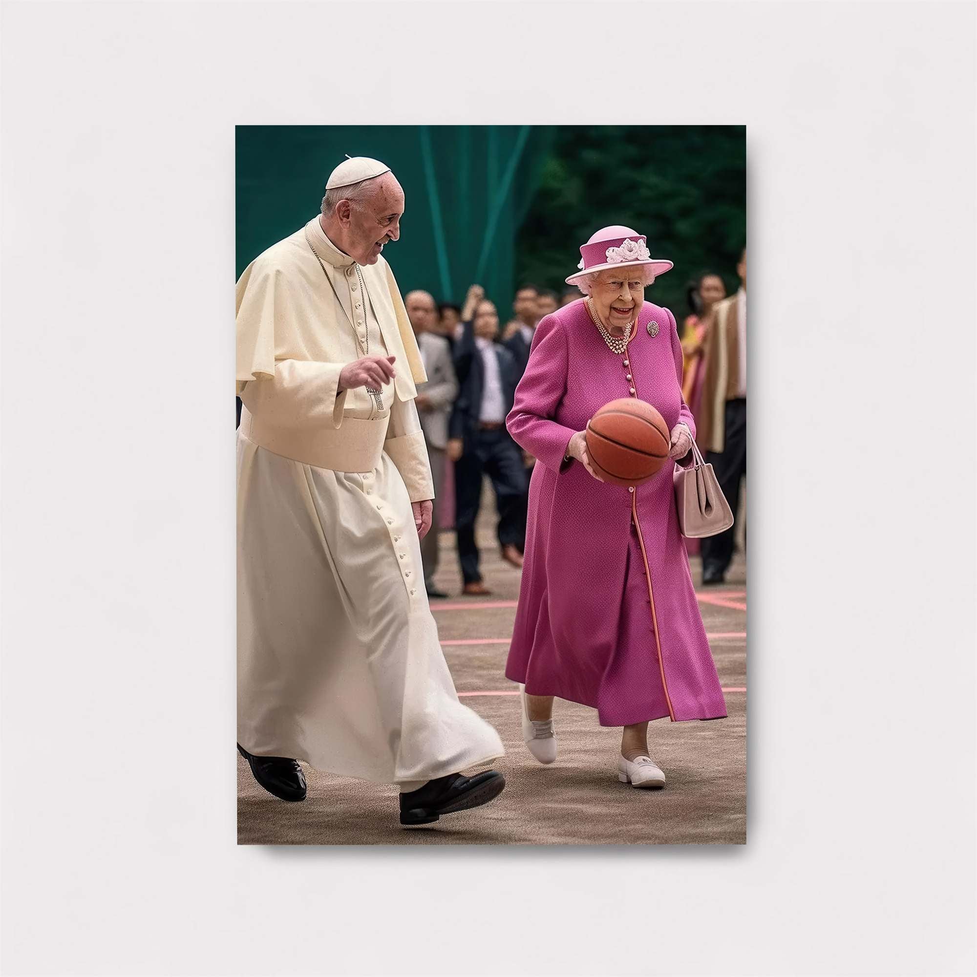 Pope Playful, Queen Quirky Safe Wall Magnetic / M