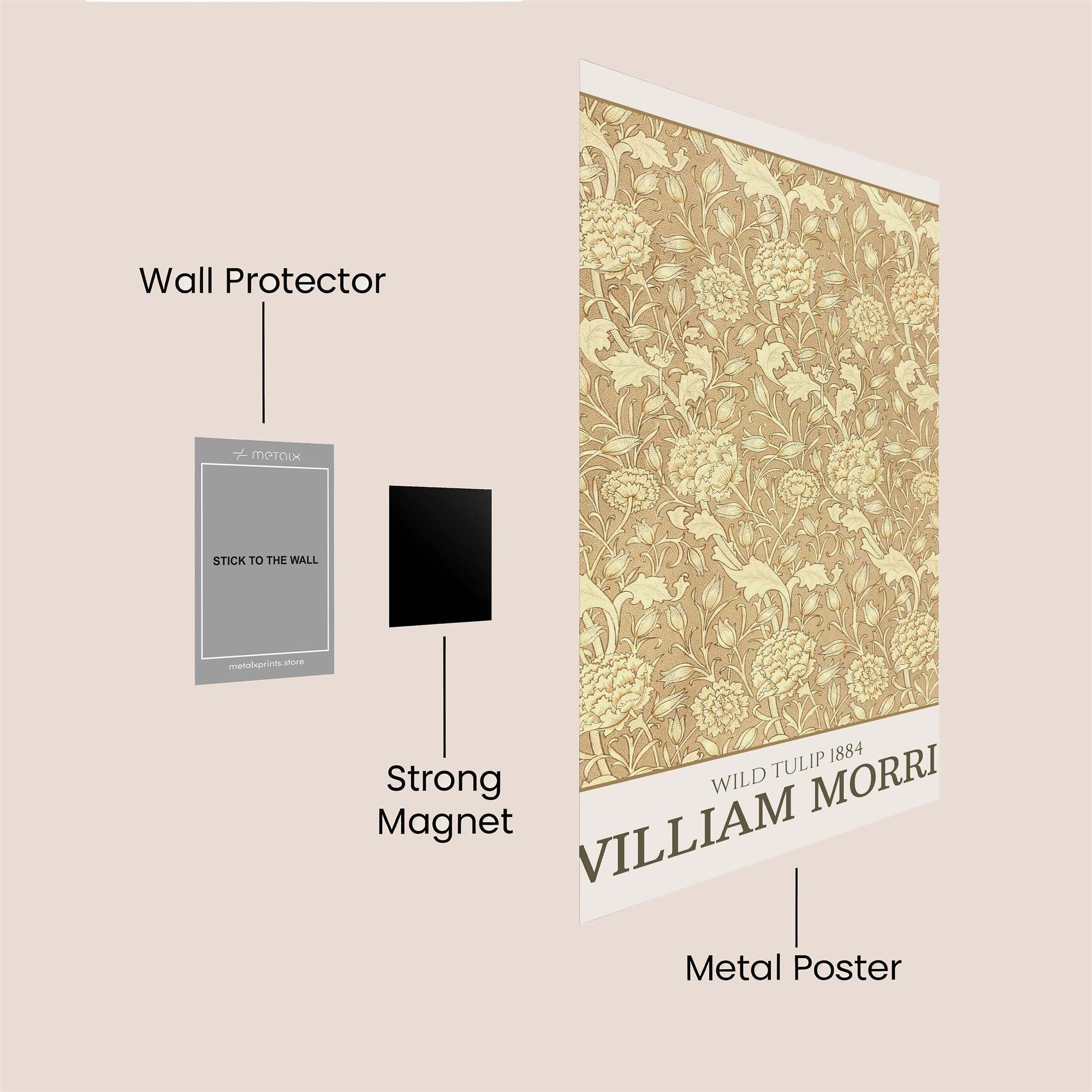 Tulip Tranquil Safe Wall Magnetic / M