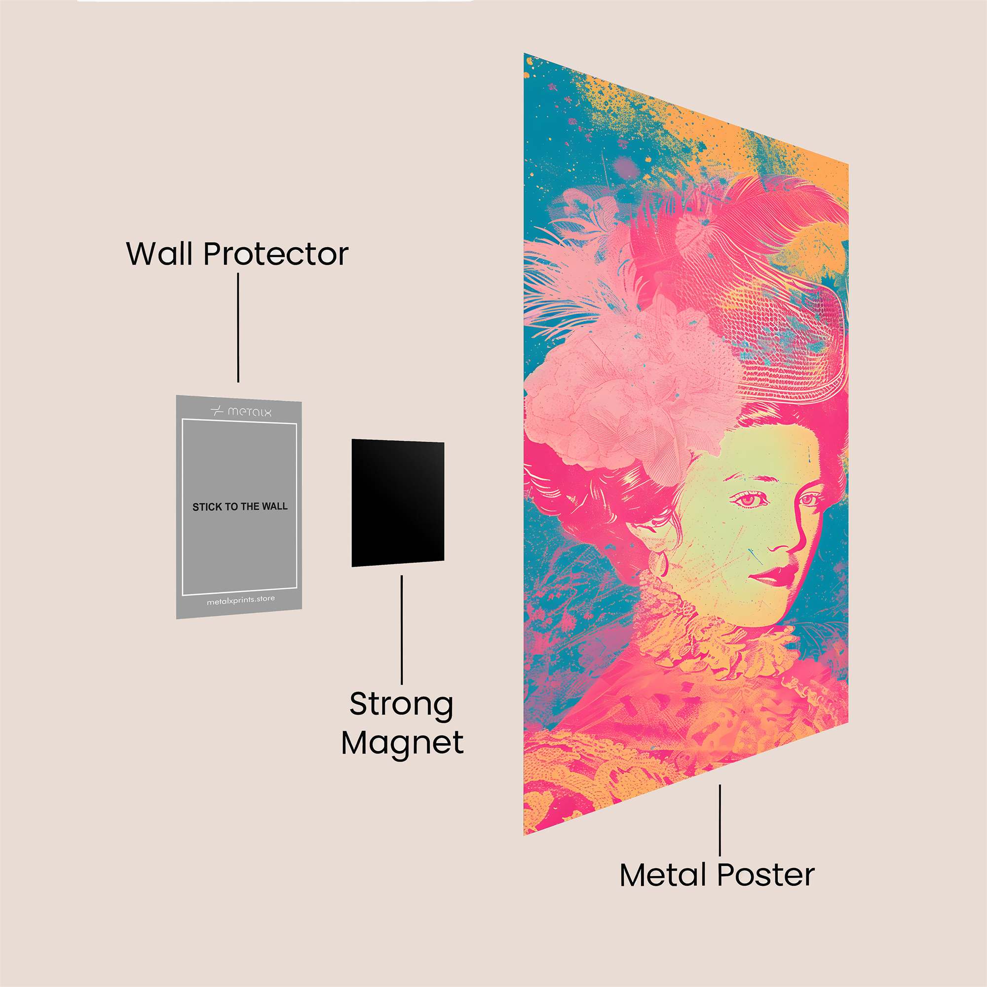 Lady Radiant Safe Wall Magnetic / M