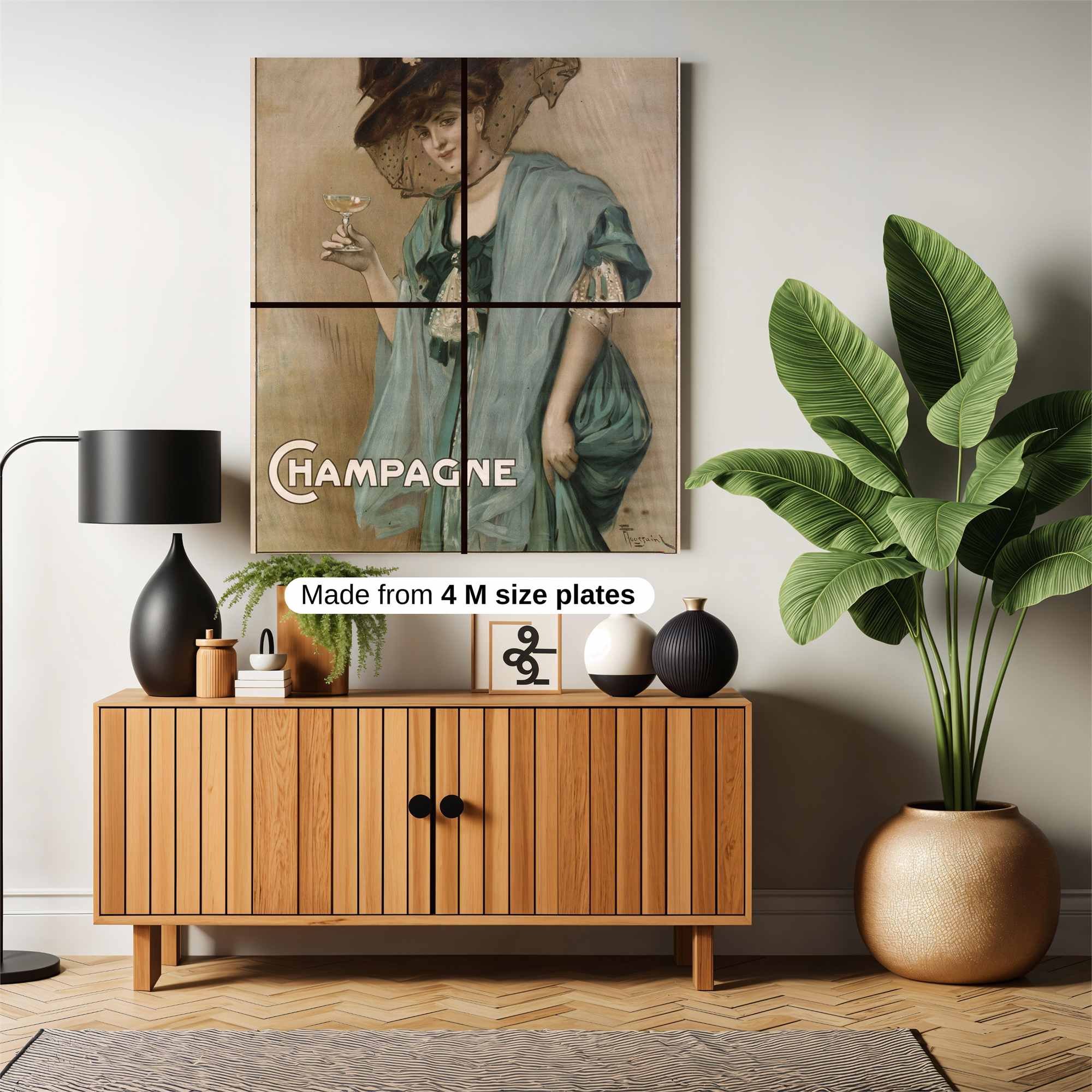 Champagne Elegance Safe Wall Magnetic / M