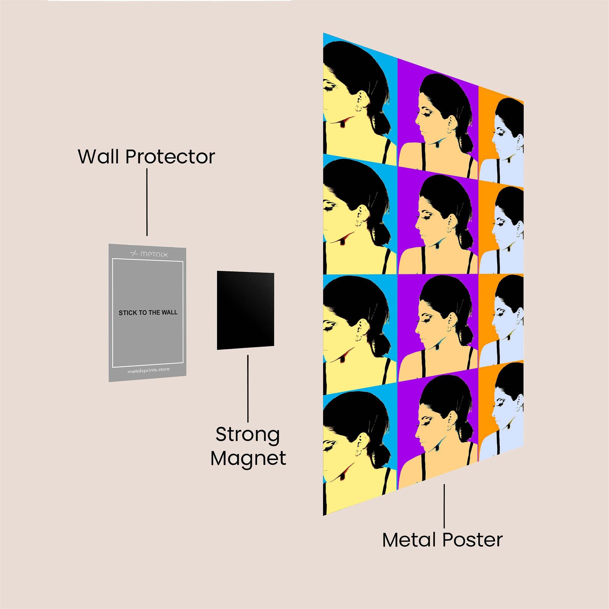 Pop Art Safe Wall Magnetic / M
