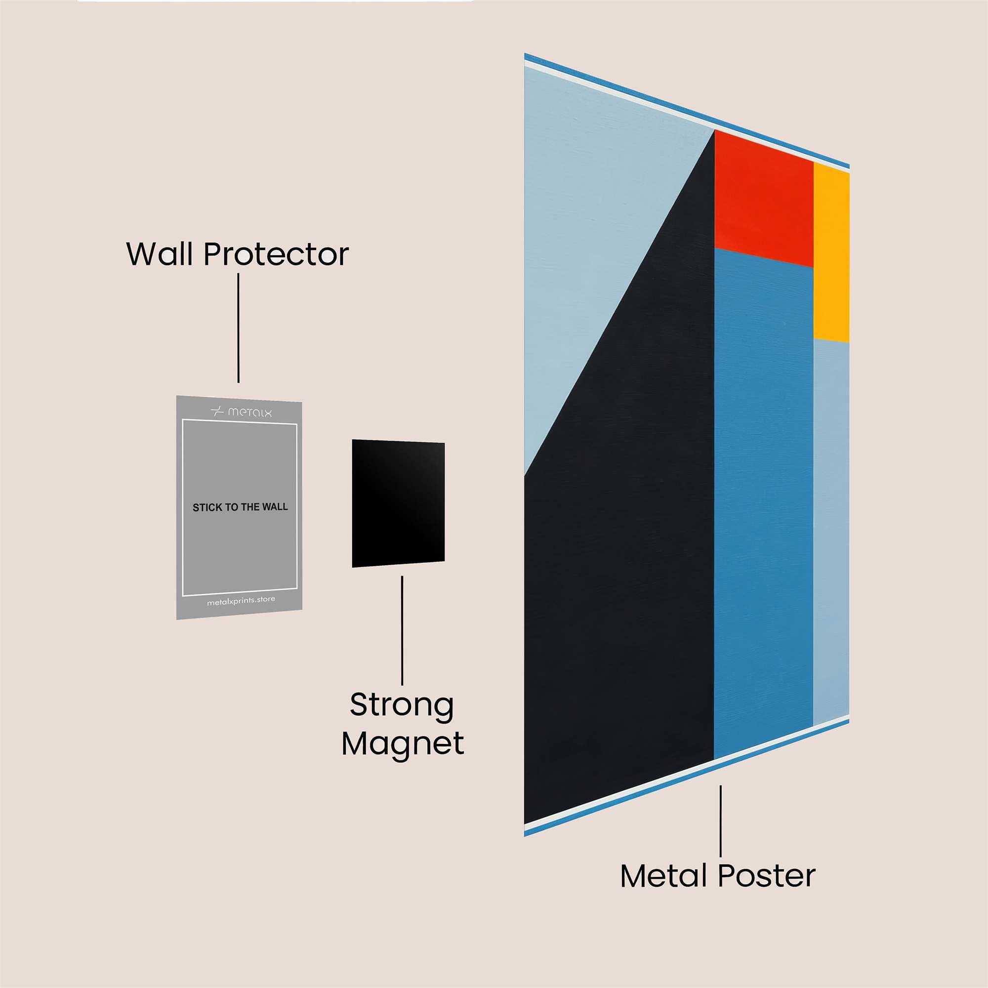 Geometric Harmony Safe Wall Magnetic / M