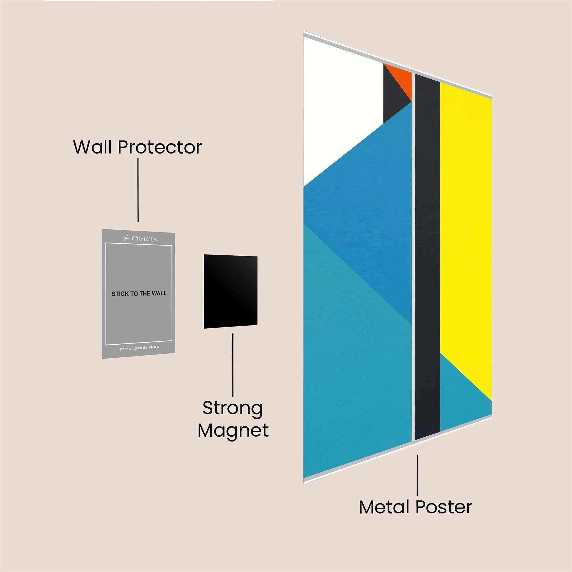 Colorful Serenity Safe Wall Magnetic / M