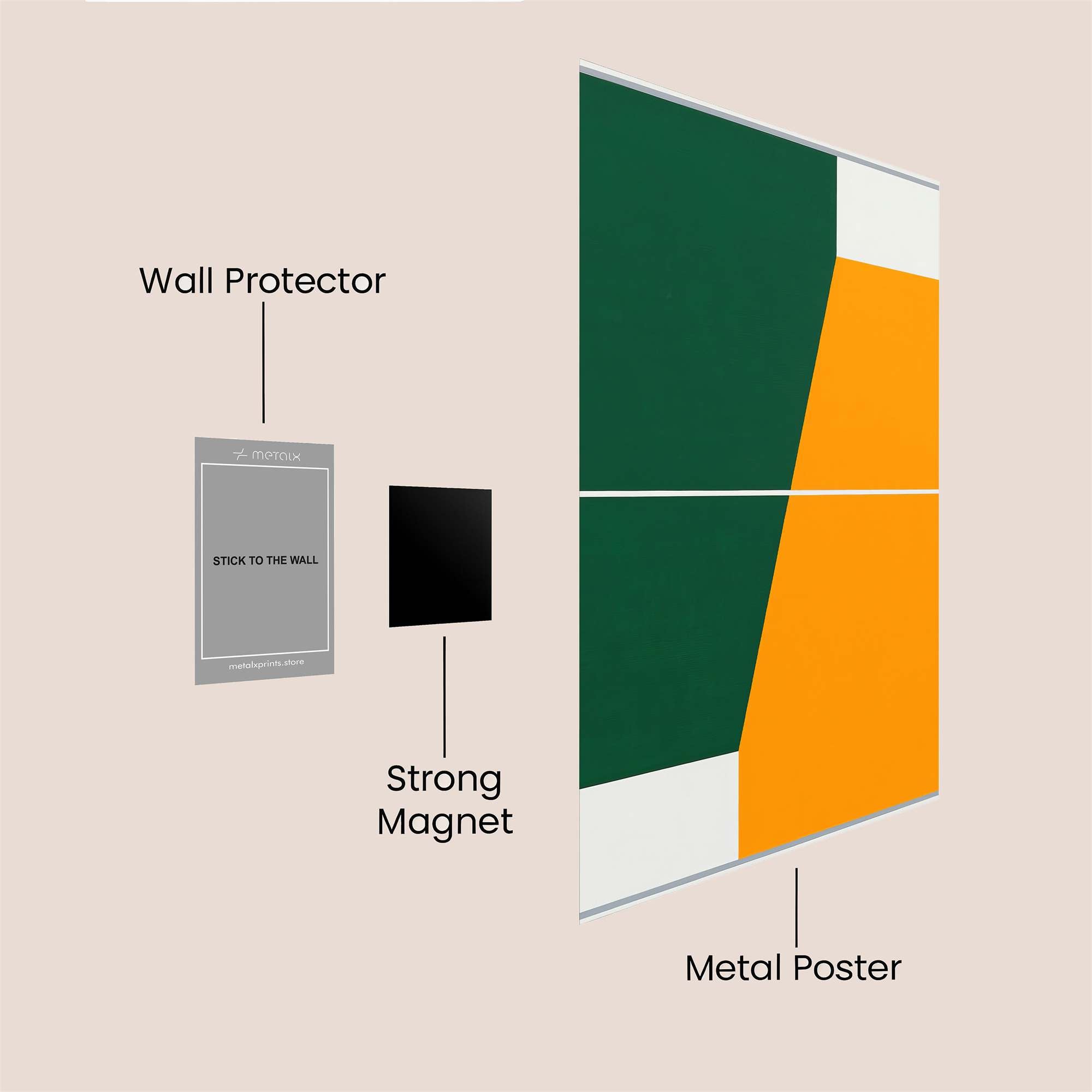 Color Clash Safe Wall Magnetic / M