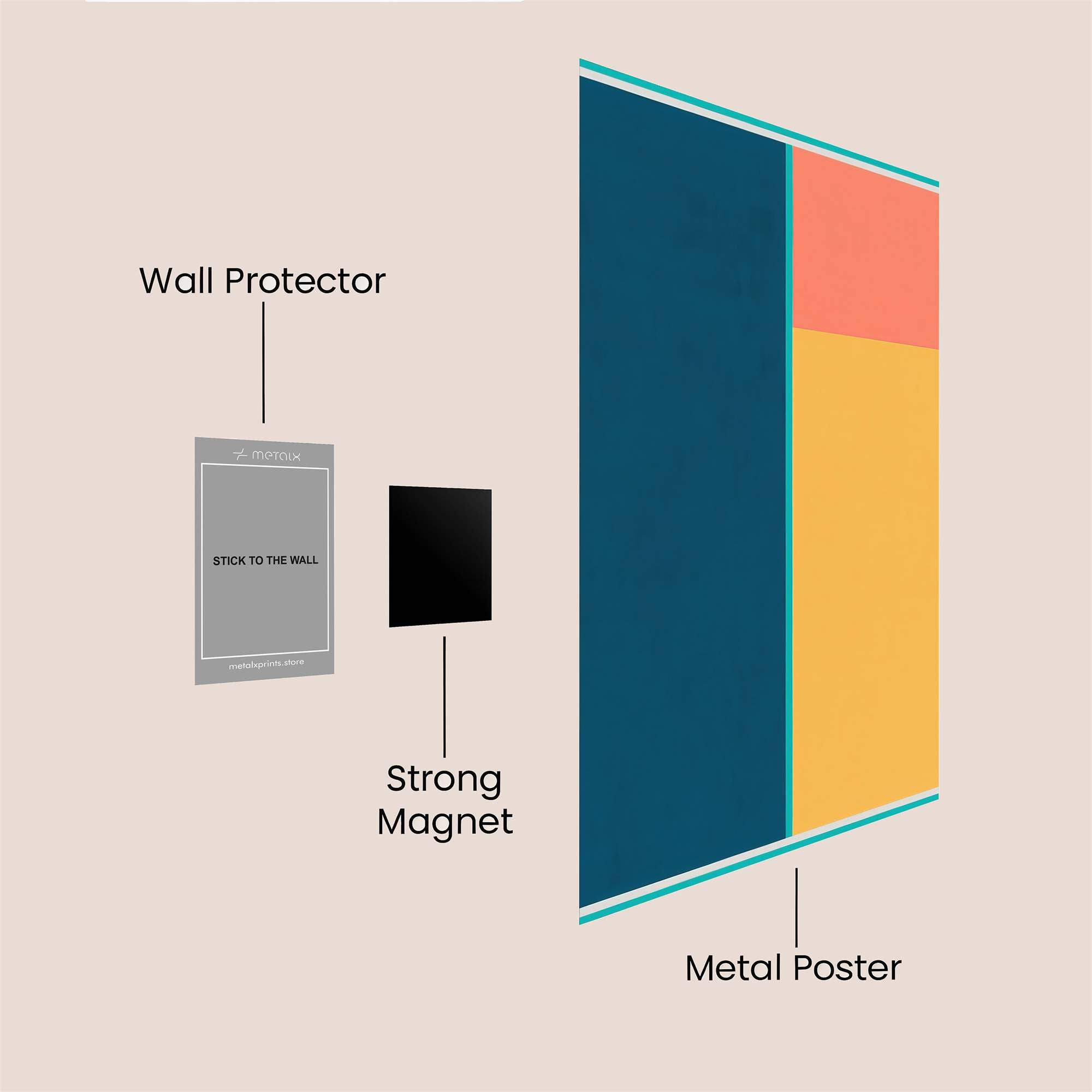Color Harmony Safe Wall Magnetic / M