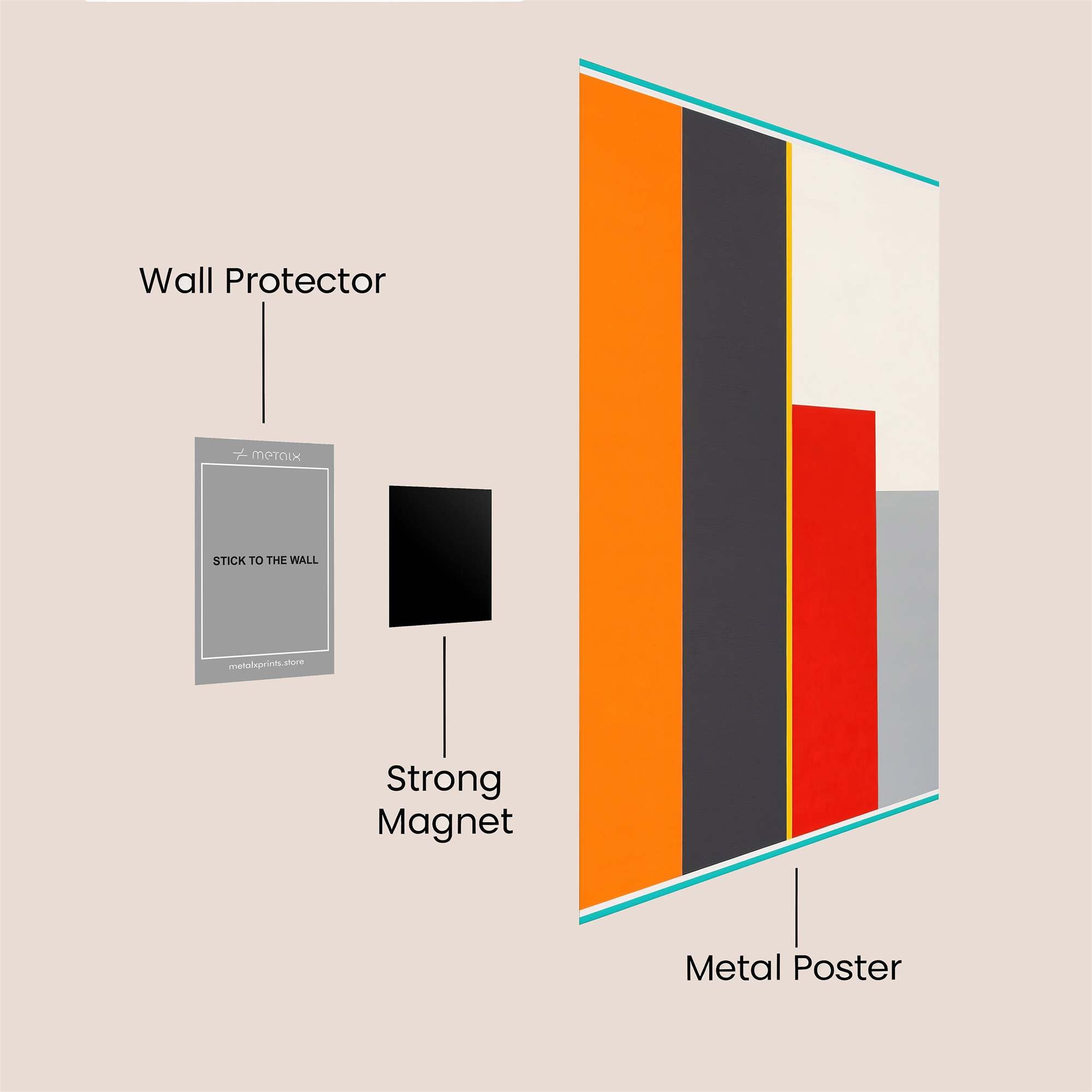 Color Harmony Safe Wall Magnetic / M