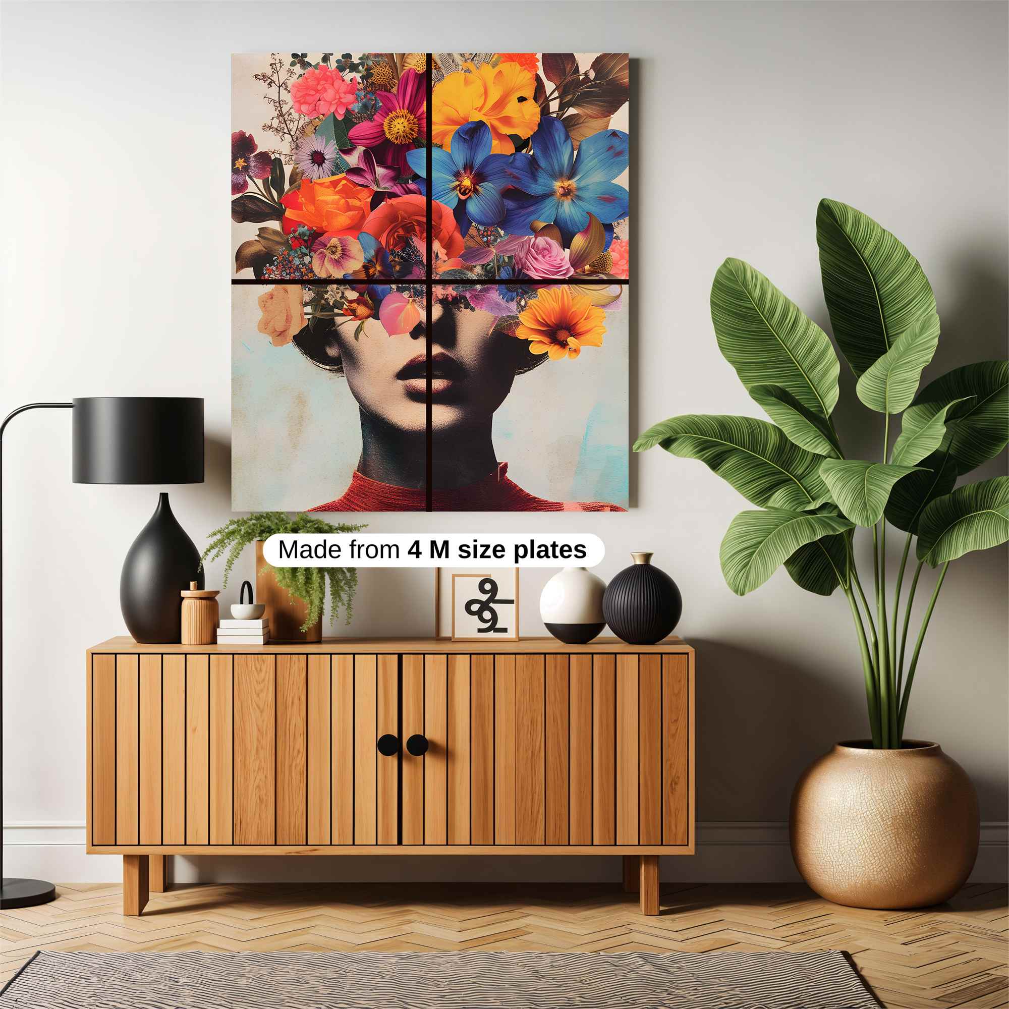 Floral Whimsy Safe Wall Magnetic / M