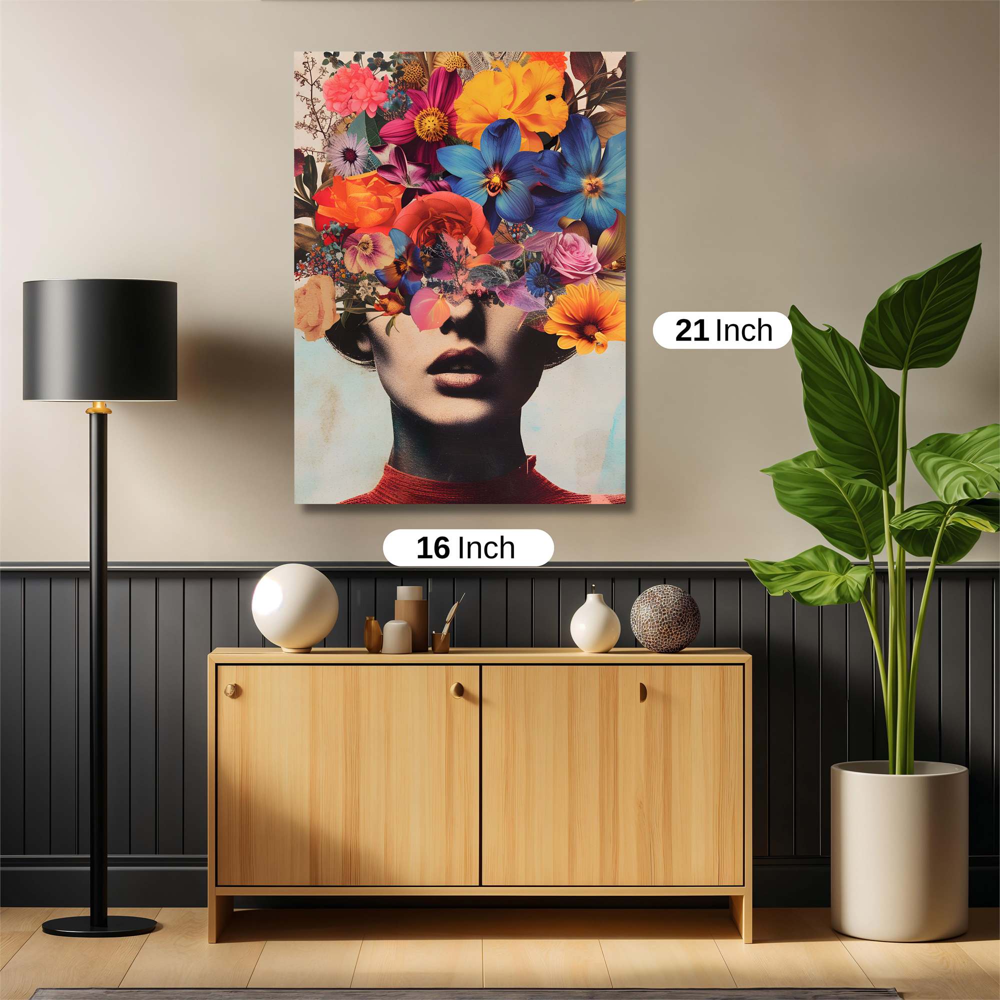 Floral Whimsy Safe Wall Magnetic / M