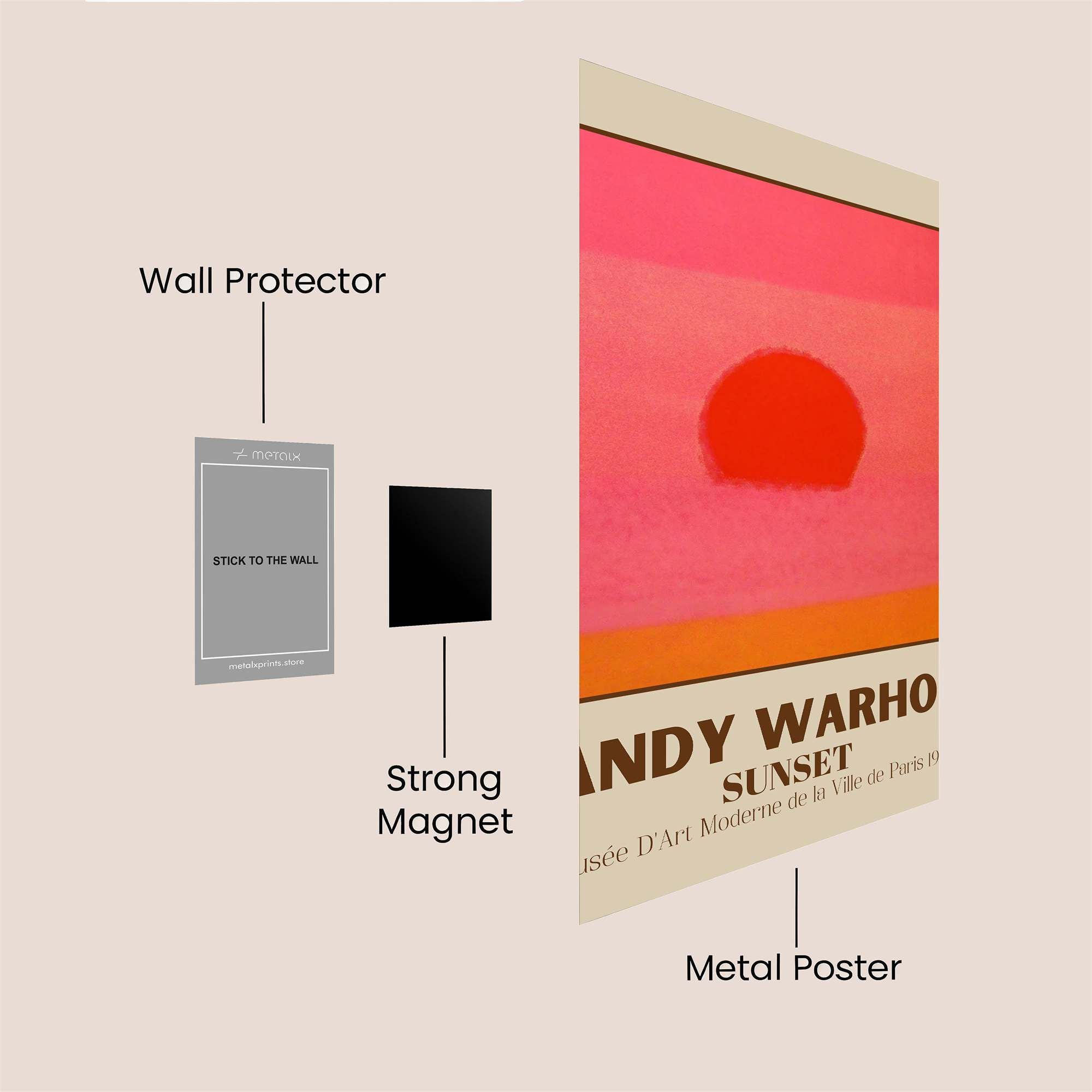 Warhol Serenity Safe Wall Magnetic / M
