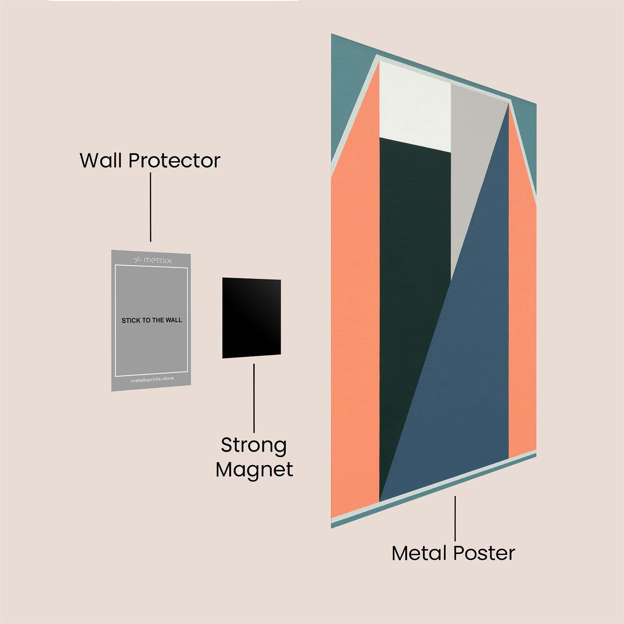Abstract Serenity Safe Wall Magnetic / M