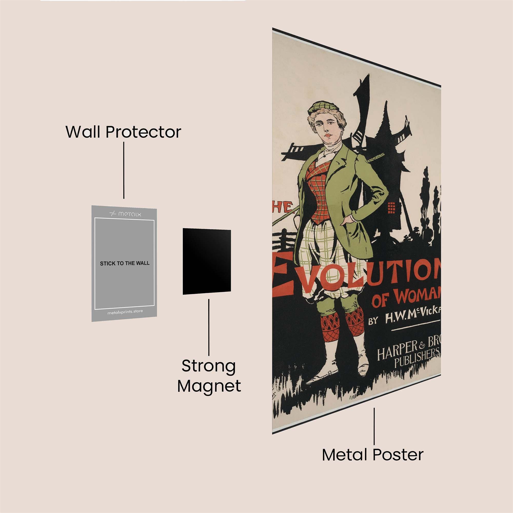 Vickar's Vision Safe Wall Magnetic / M