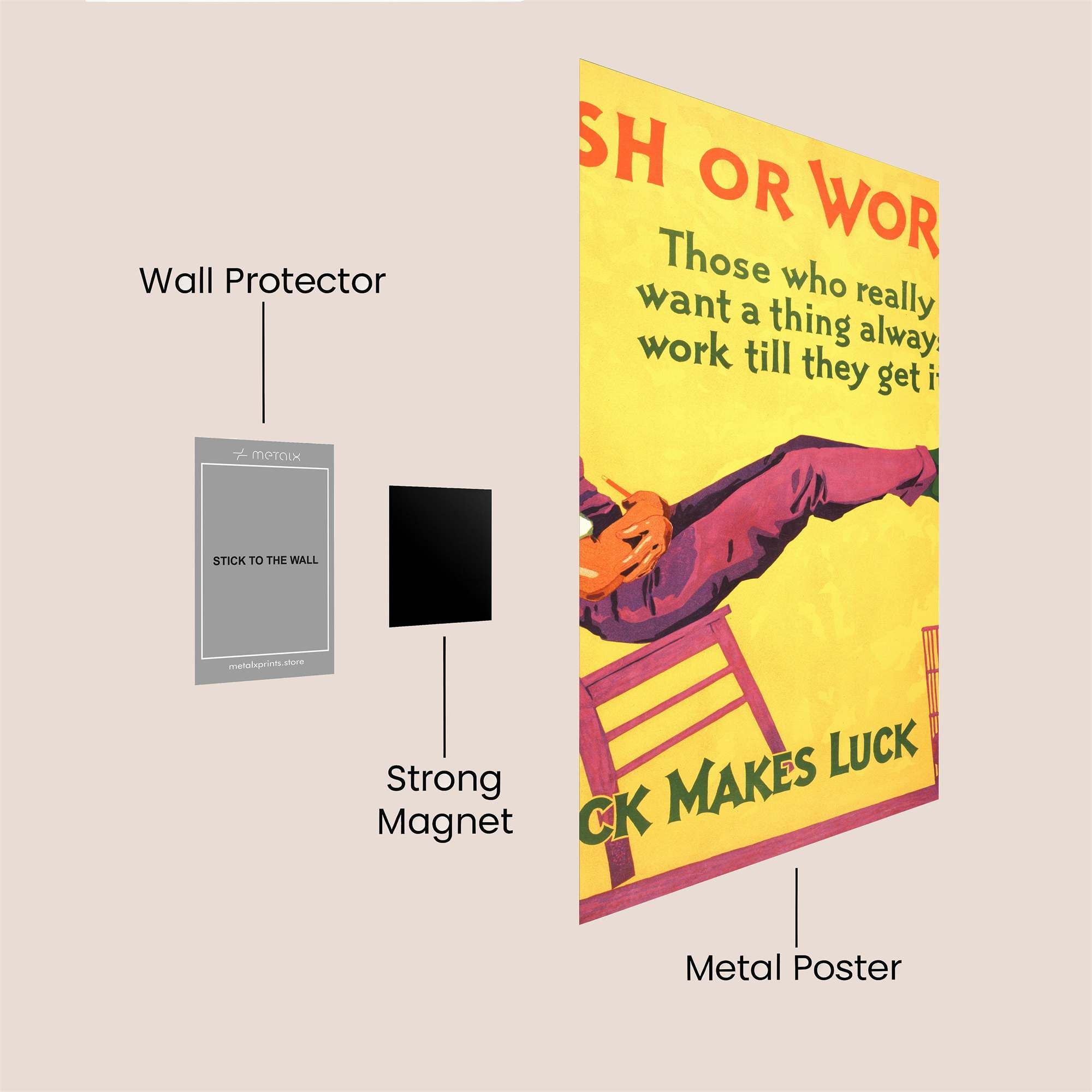 Lazybones Lament Safe Wall Magnetic / M