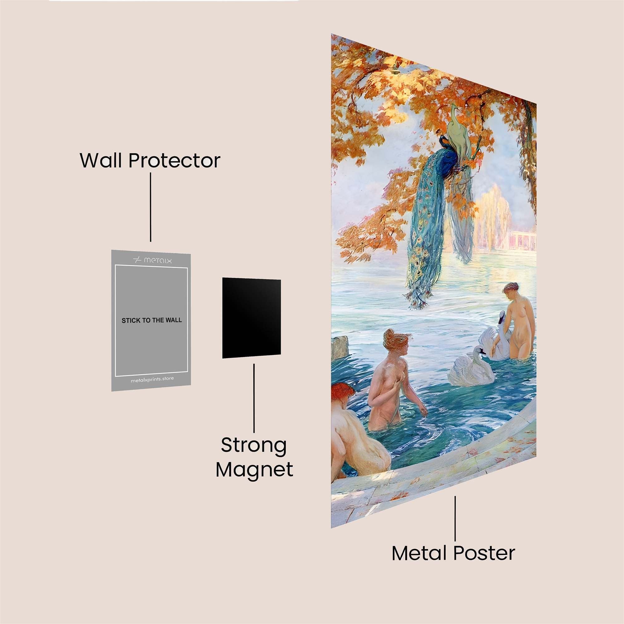 Swan Serenity Safe Wall Magnetic / M