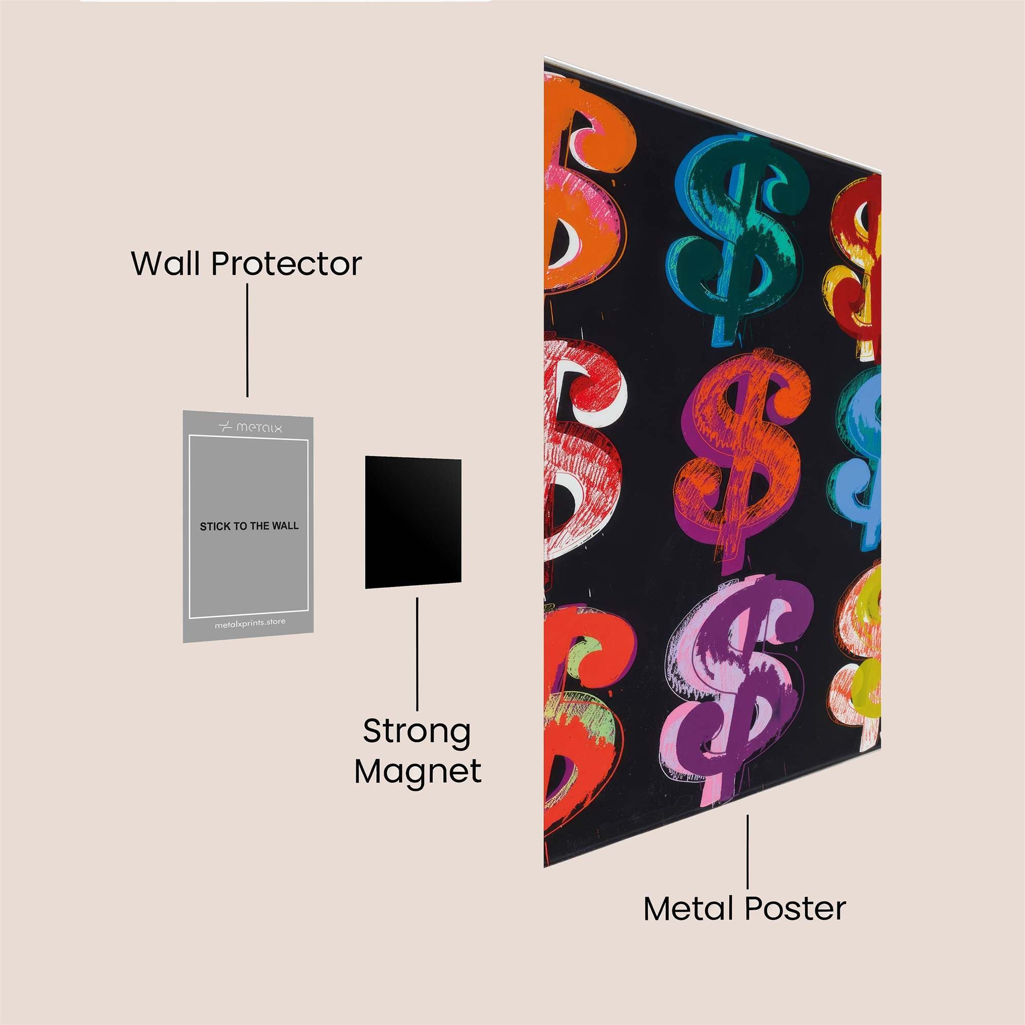 Warhol Wealth Safe Wall Magnetic / M