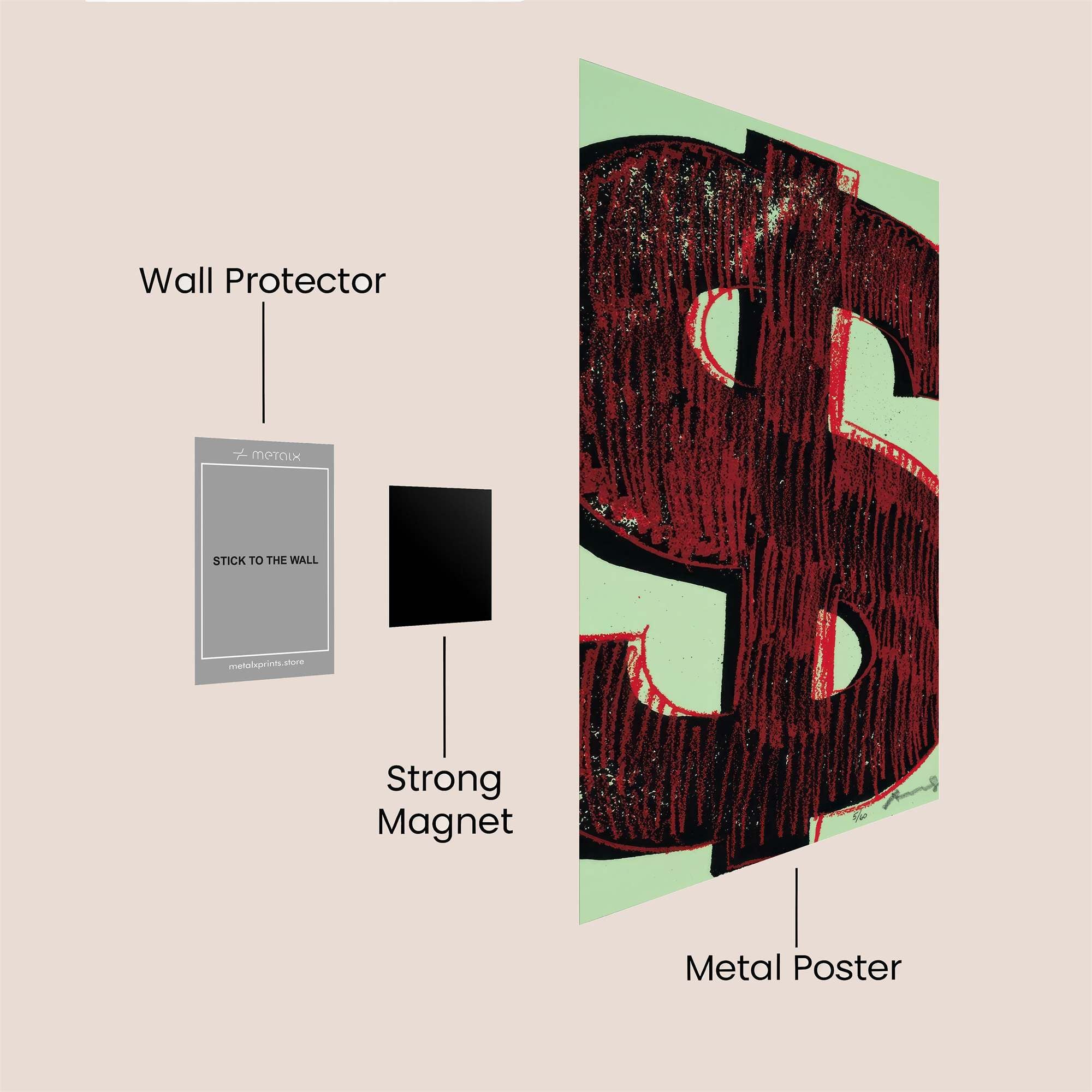 Dollar Dream Safe Wall Magnetic / M