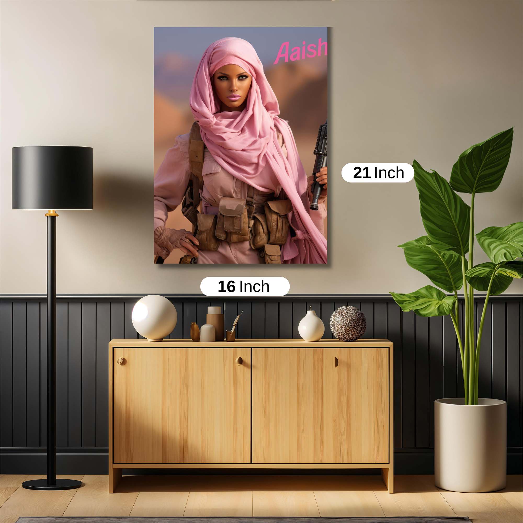 Aaiisha Warrior Safe Wall Magnetic / M