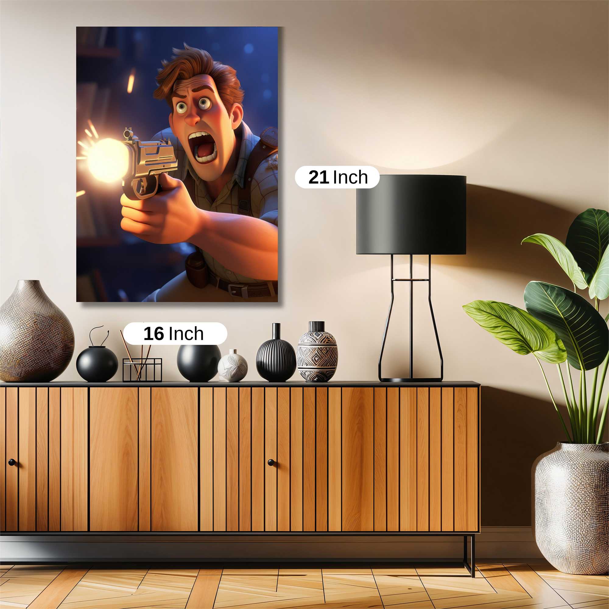 Gun Flash Safe Wall Magnetic / M
