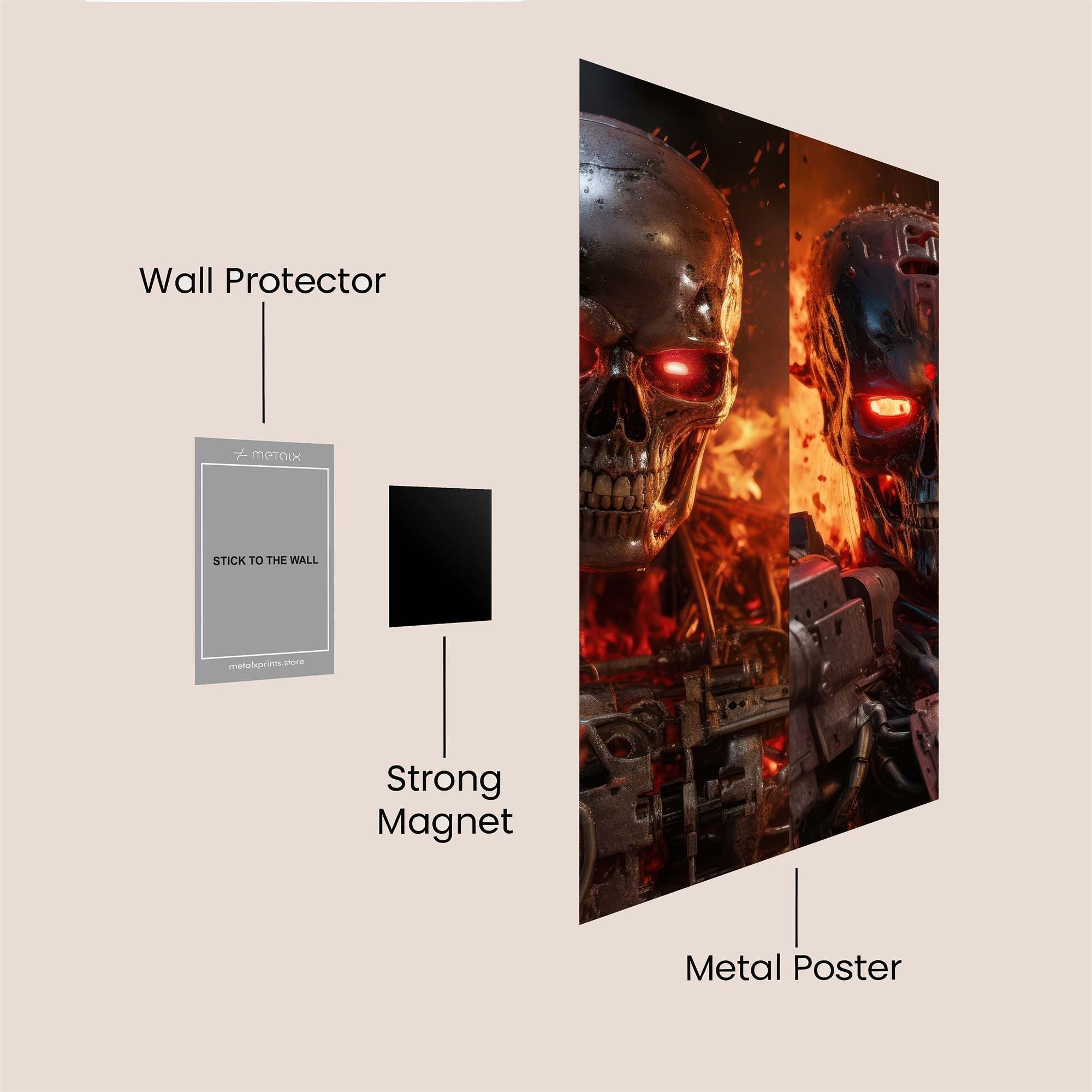 Terminator Inferno Safe Wall Magnetic / M