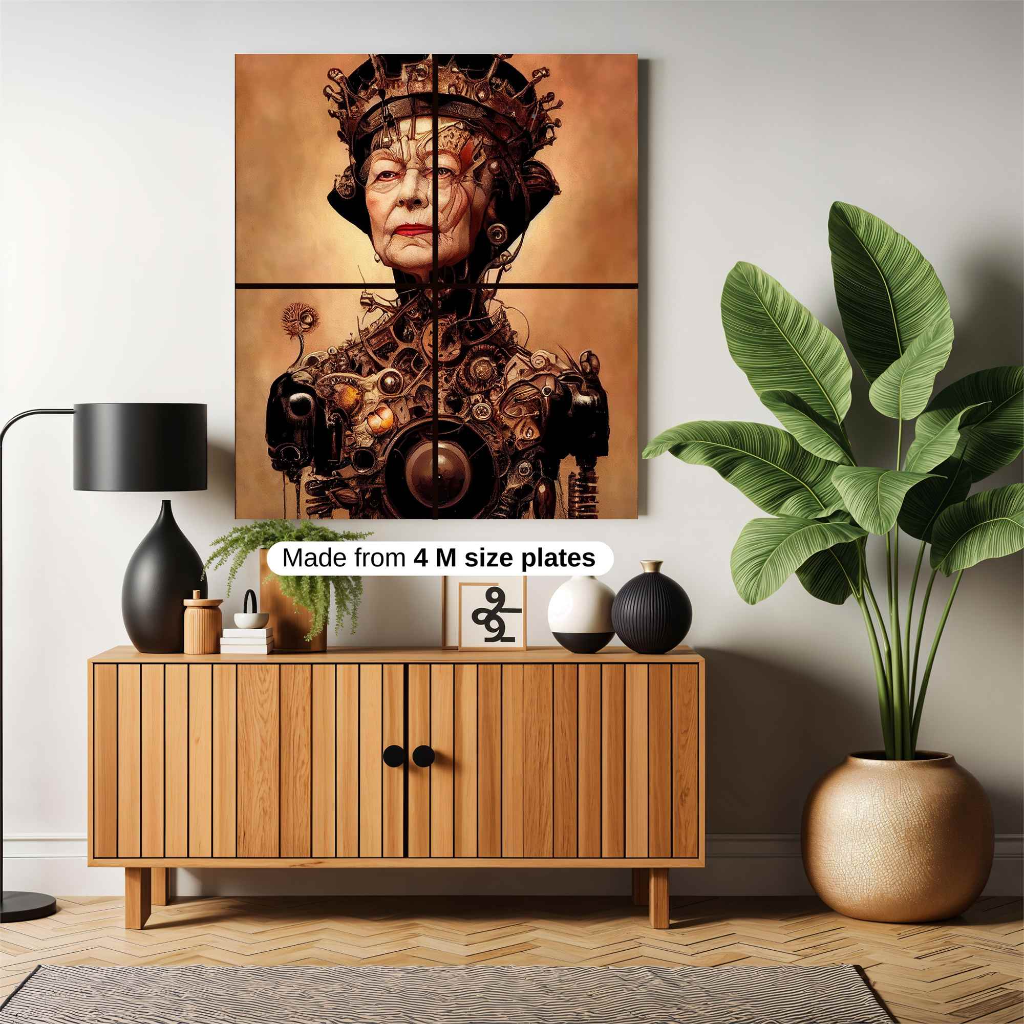 Queen Intricate Safe Wall Magnetic / M