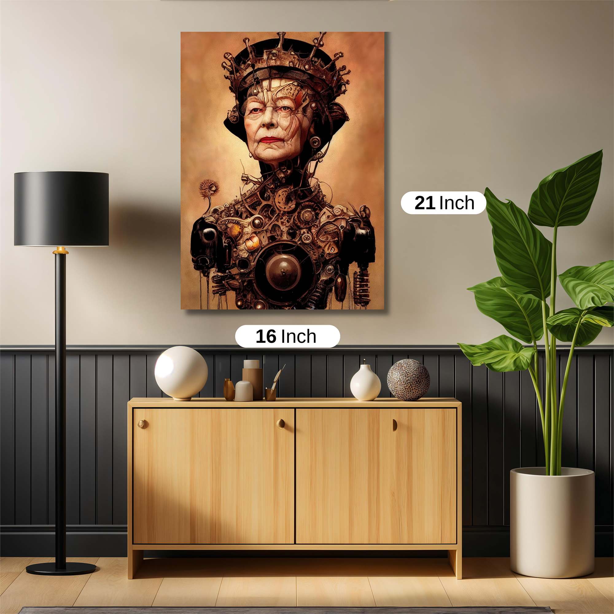Queen Intricate Safe Wall Magnetic / M