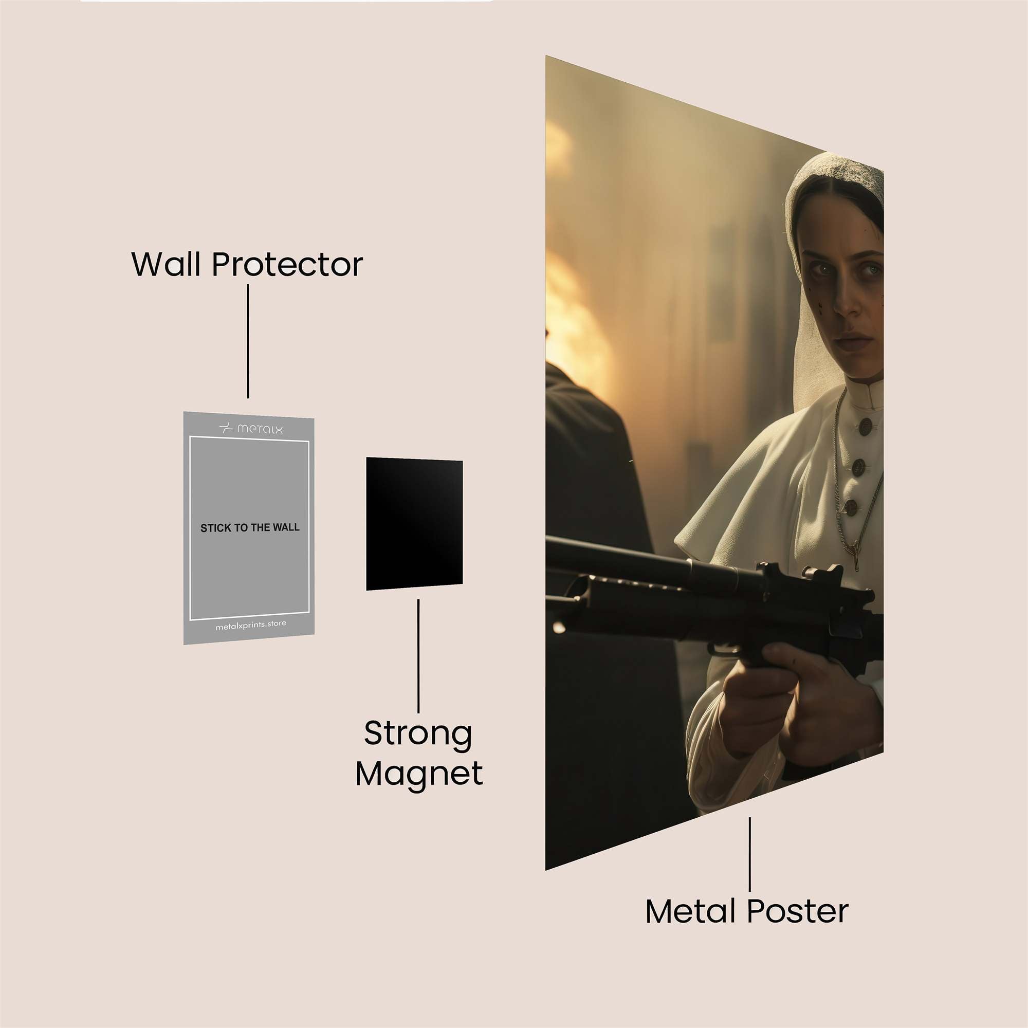 Nun's Wrath Safe Wall Magnetic / M