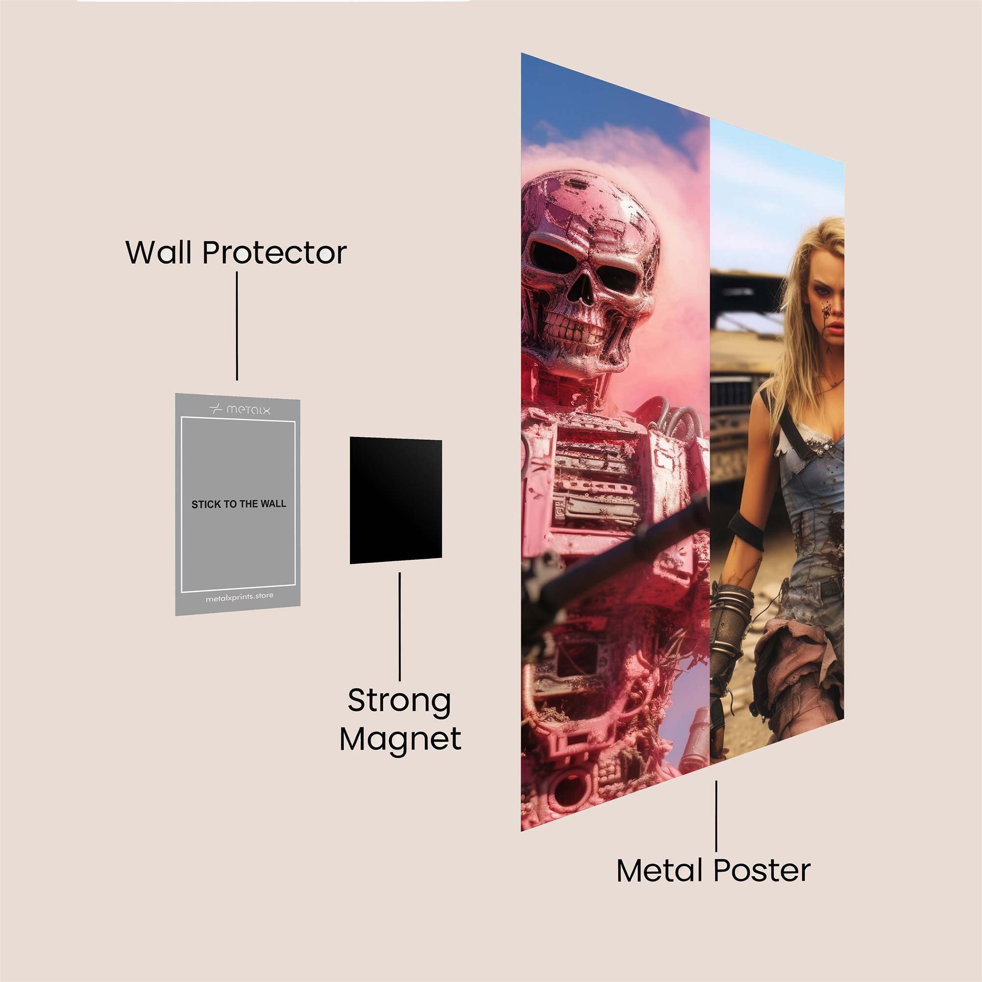 Terminator Apocalyptic Safe Wall Magnetic / M