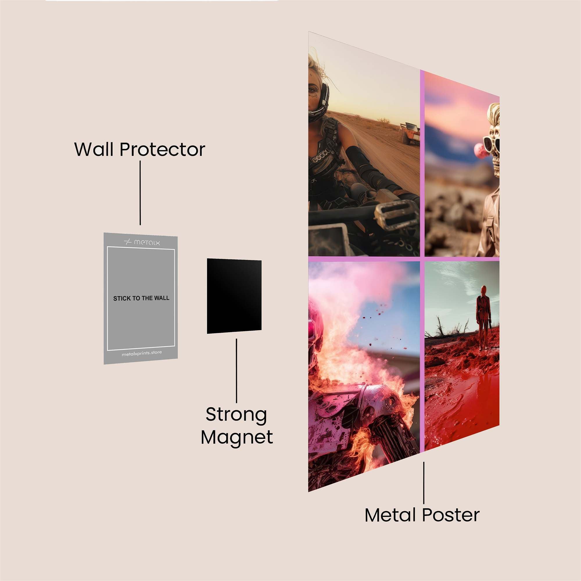 Desert Fury Safe Wall Magnetic / M