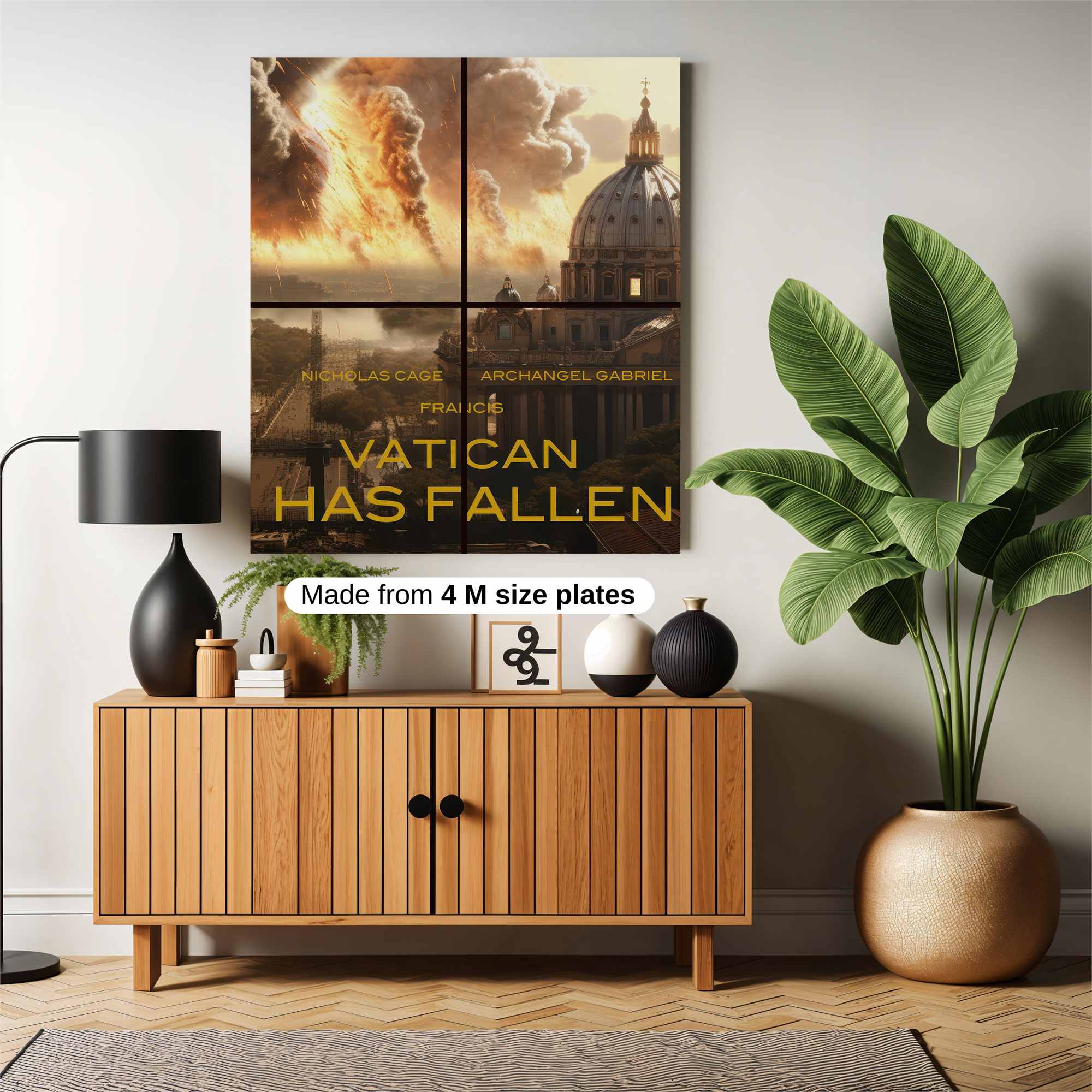 Vatican Ablaze Safe Wall Magnetic / M