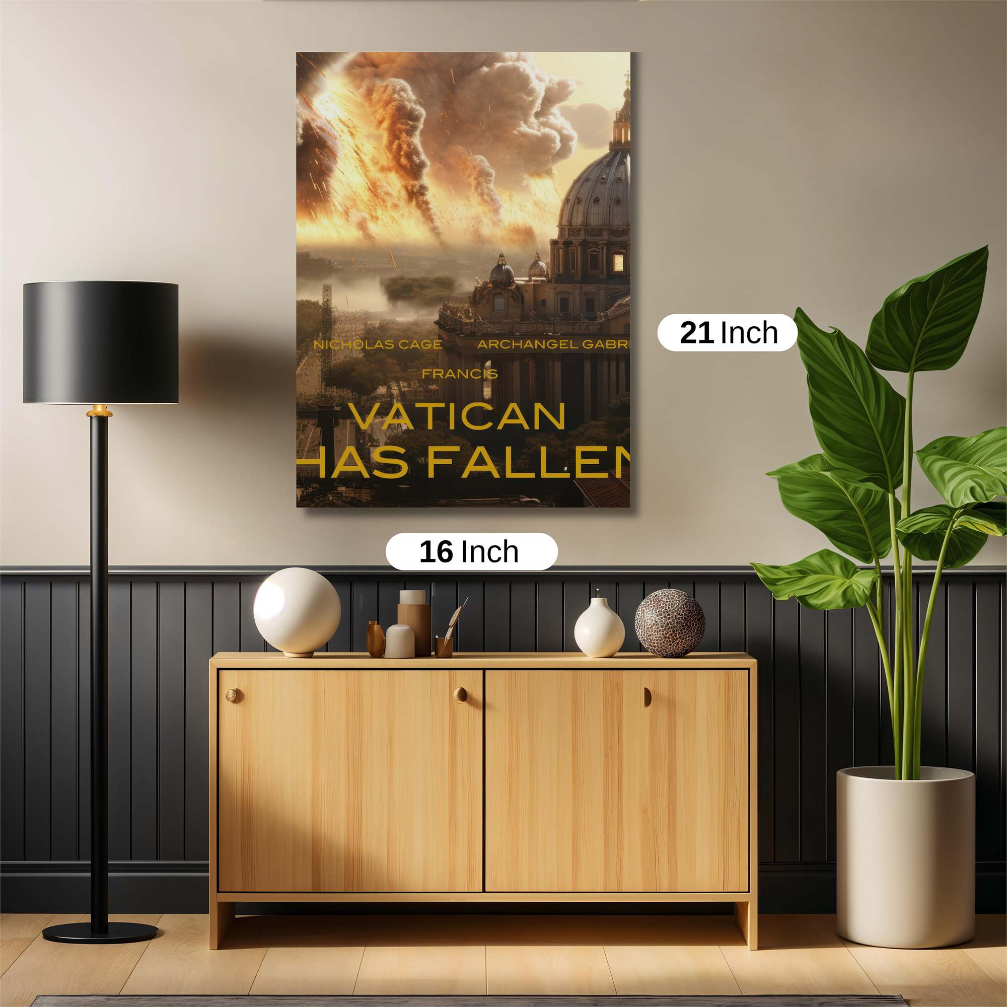 Vatican Ablaze Safe Wall Magnetic / M
