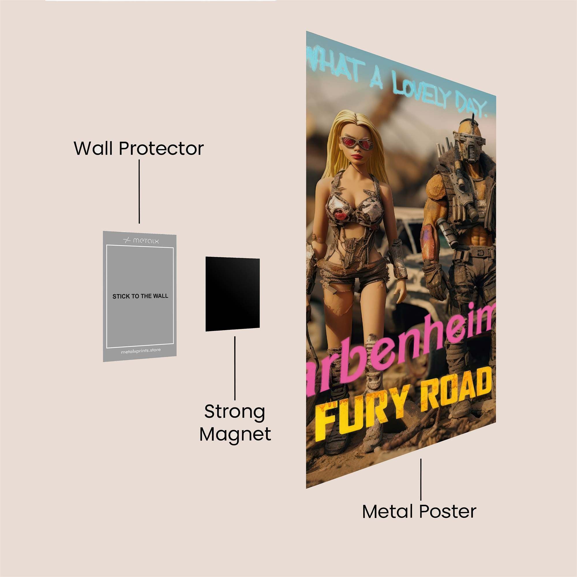 Barbenheimer Dream Safe Wall Magnetic / M