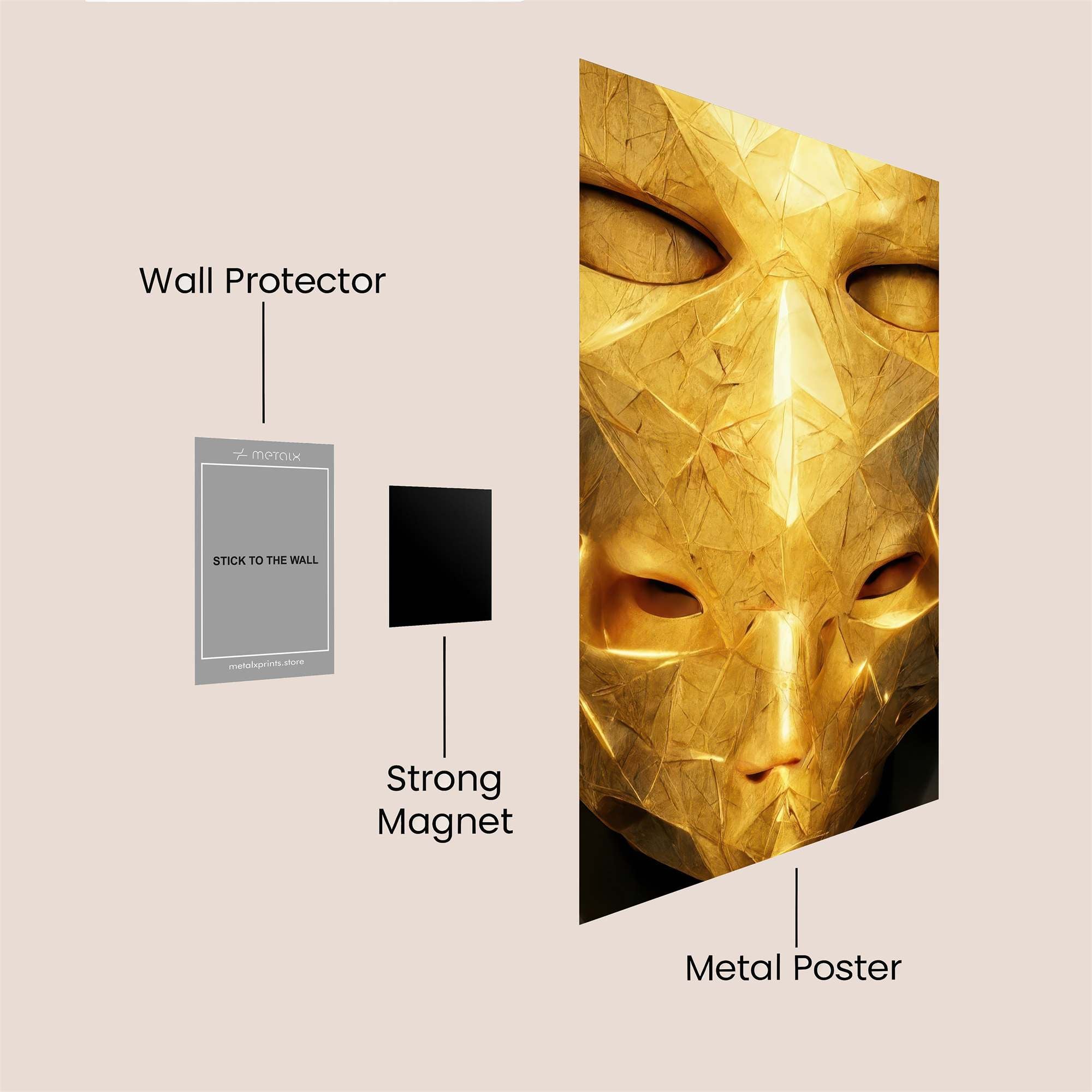 Golden Enigma Safe Wall Magnetic / M