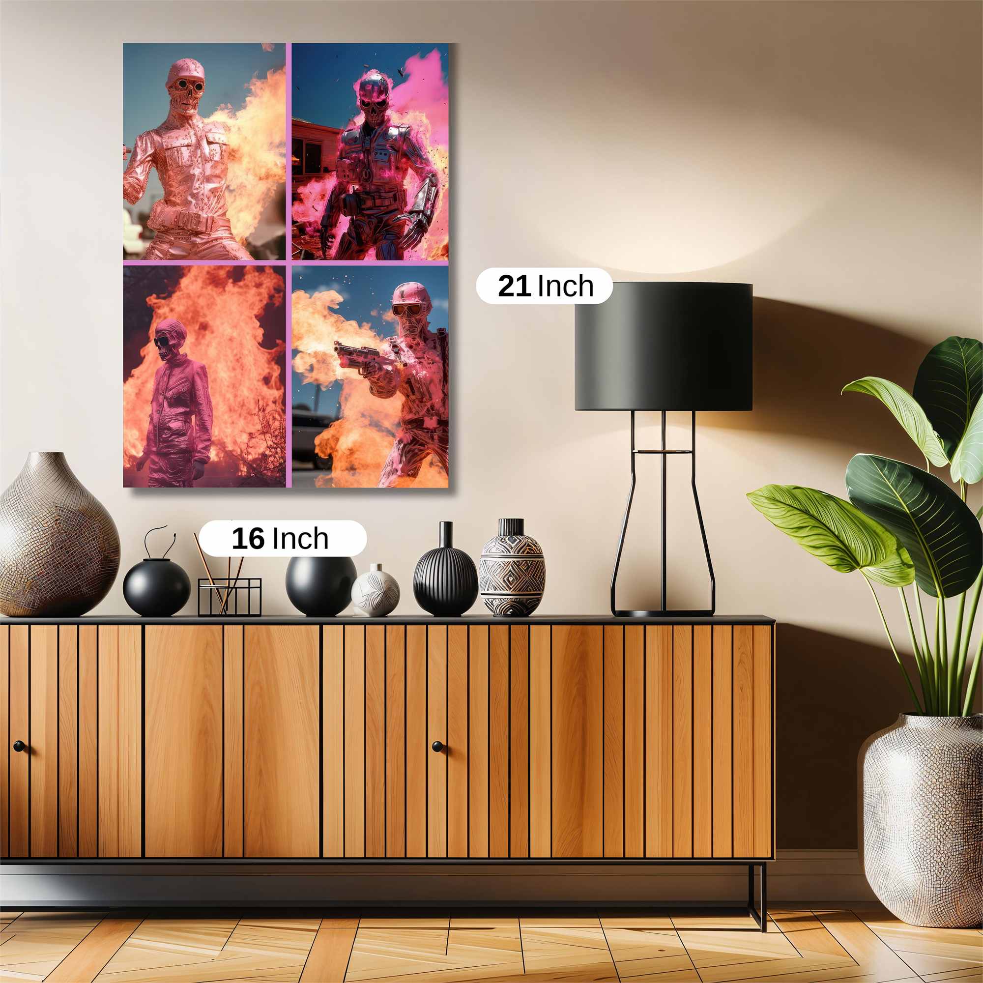 Pink Inferno Safe Wall Magnetic / M