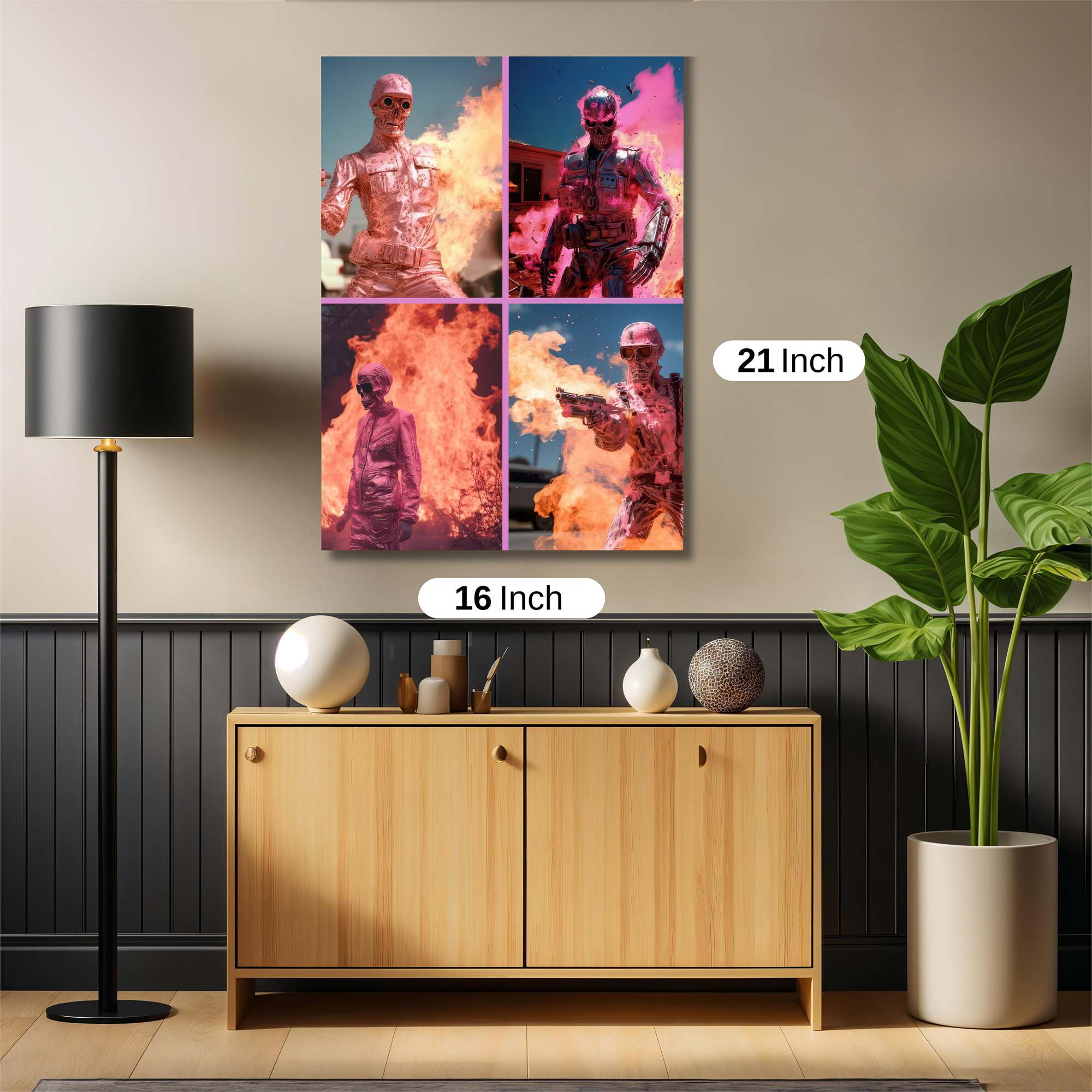 Pink Inferno Safe Wall Magnetic / M