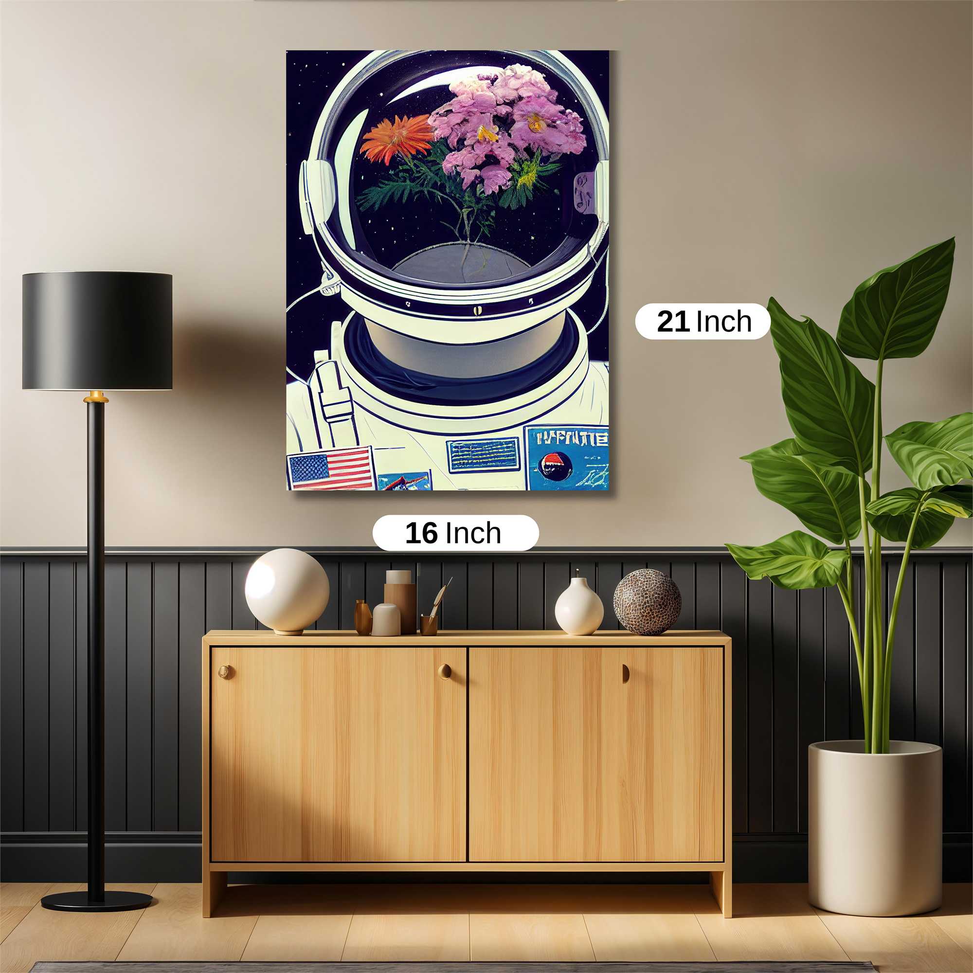 Astronaut Bloom Safe Wall Magnetic / M