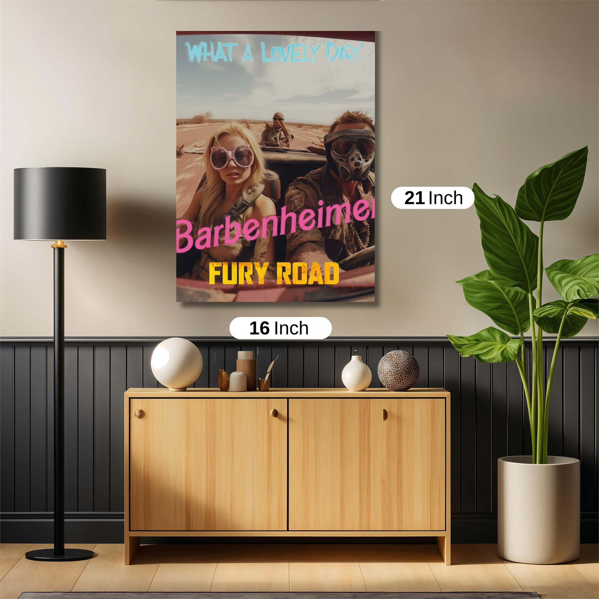 Barbenheimer Whimsy Safe Wall Magnetic / M