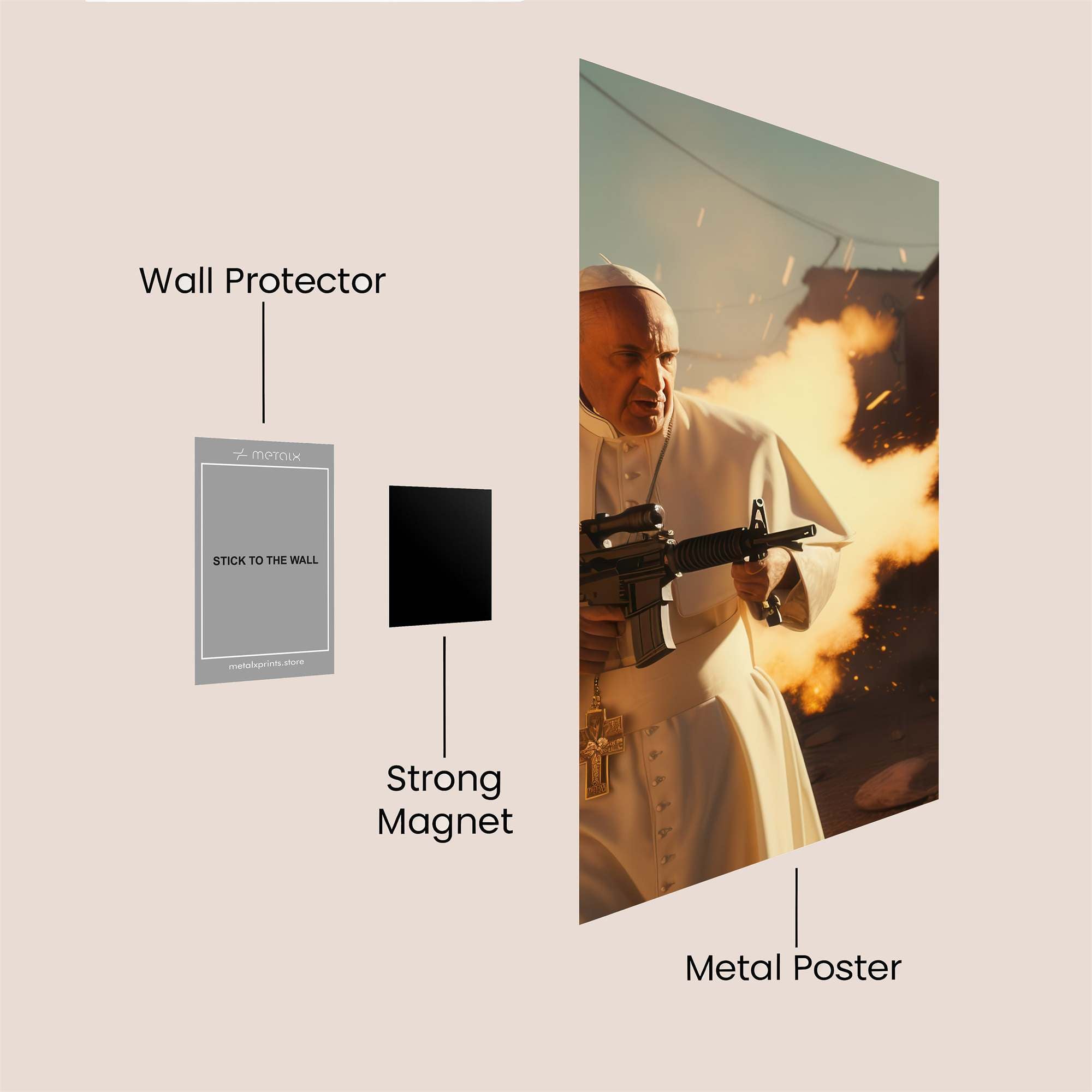 Pope Fury Safe Wall Magnetic / M