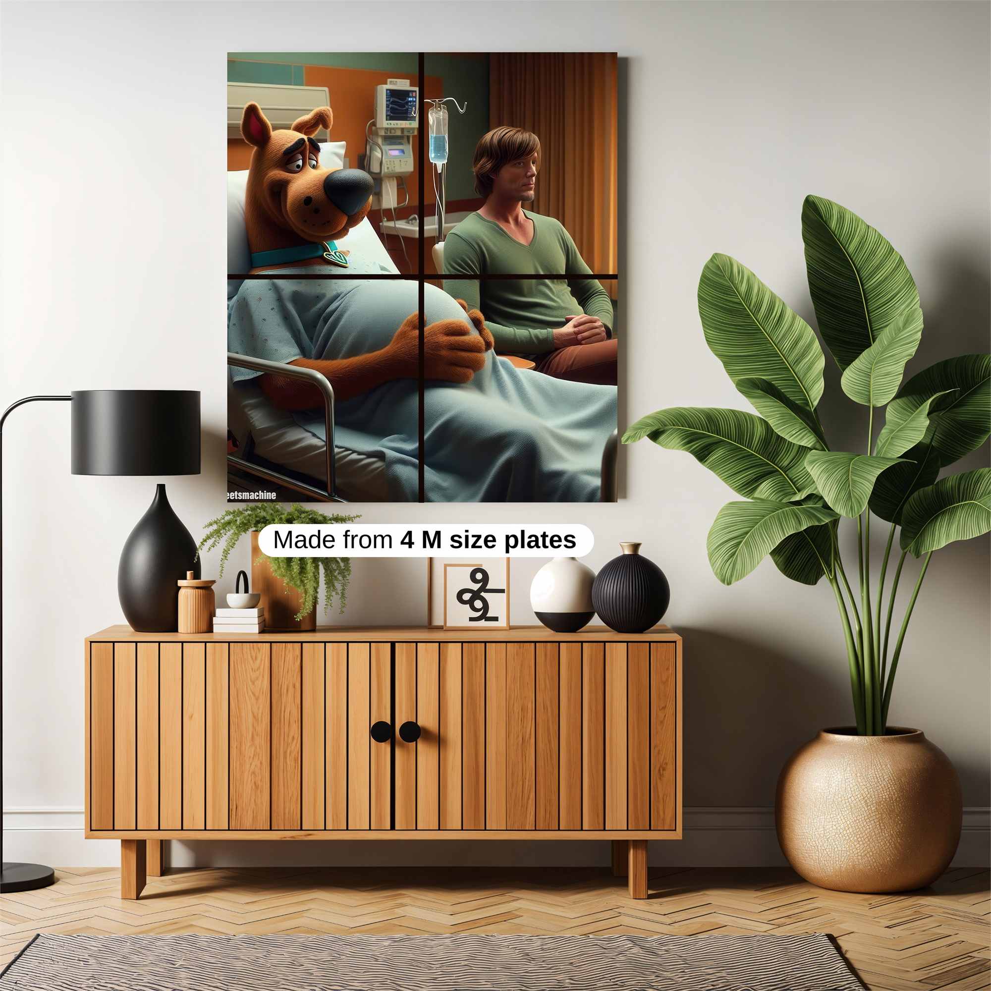 Scooby Pregnant Safe Wall Magnetic / M