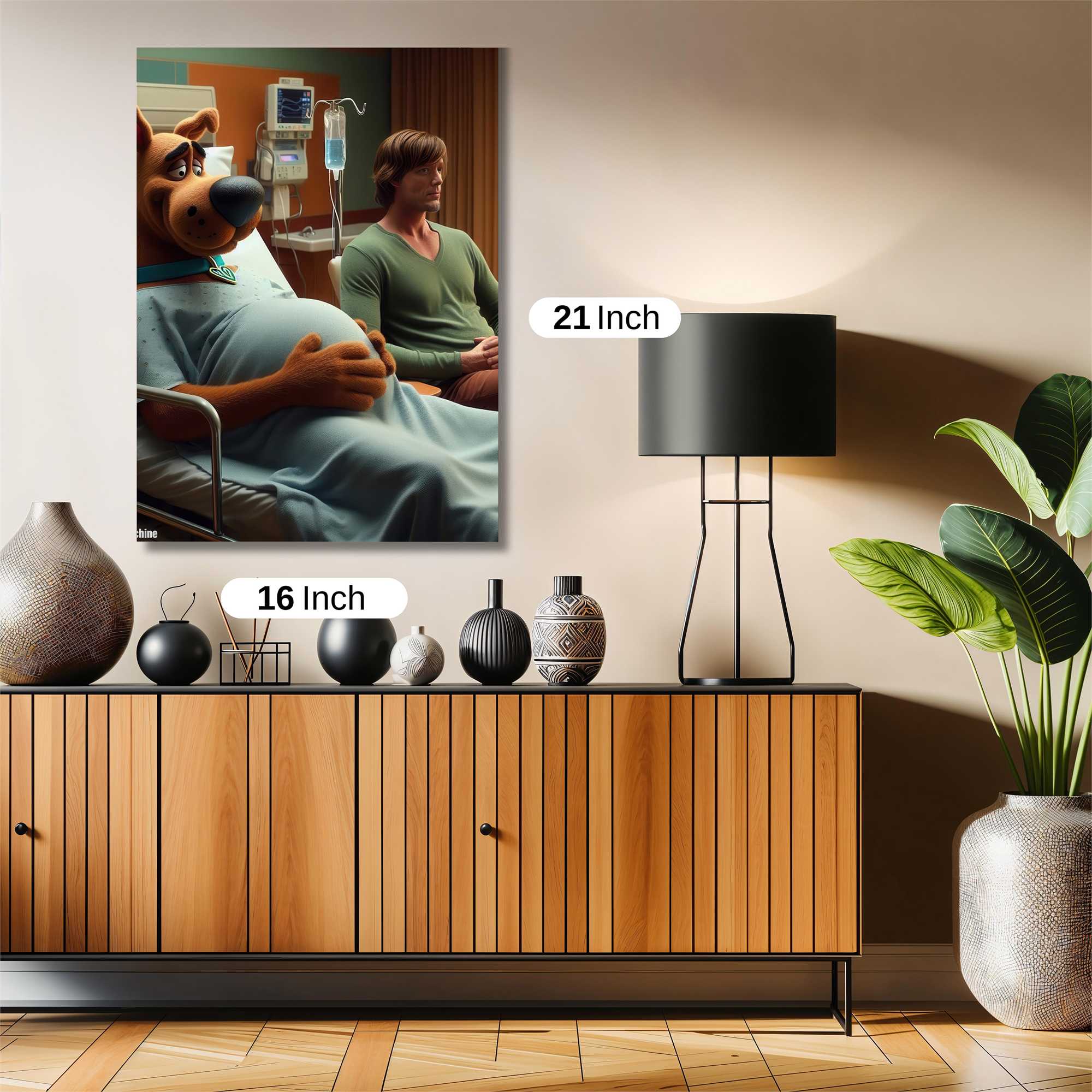 Scooby Pregnant Safe Wall Magnetic / M