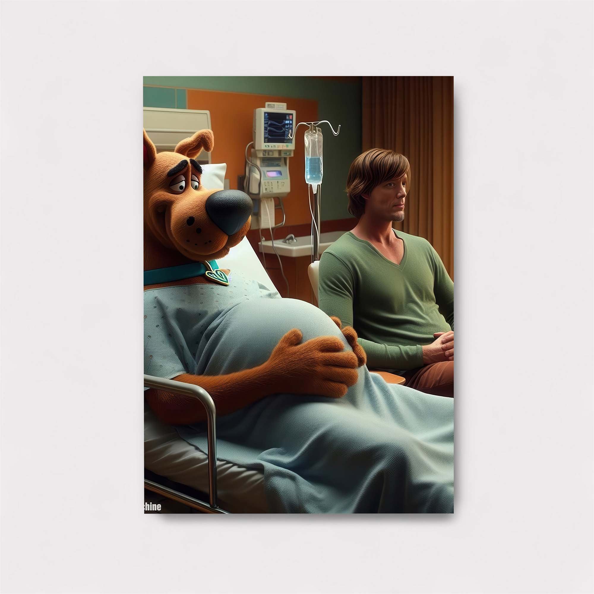 Scooby Pregnant Safe Wall Magnetic / M
