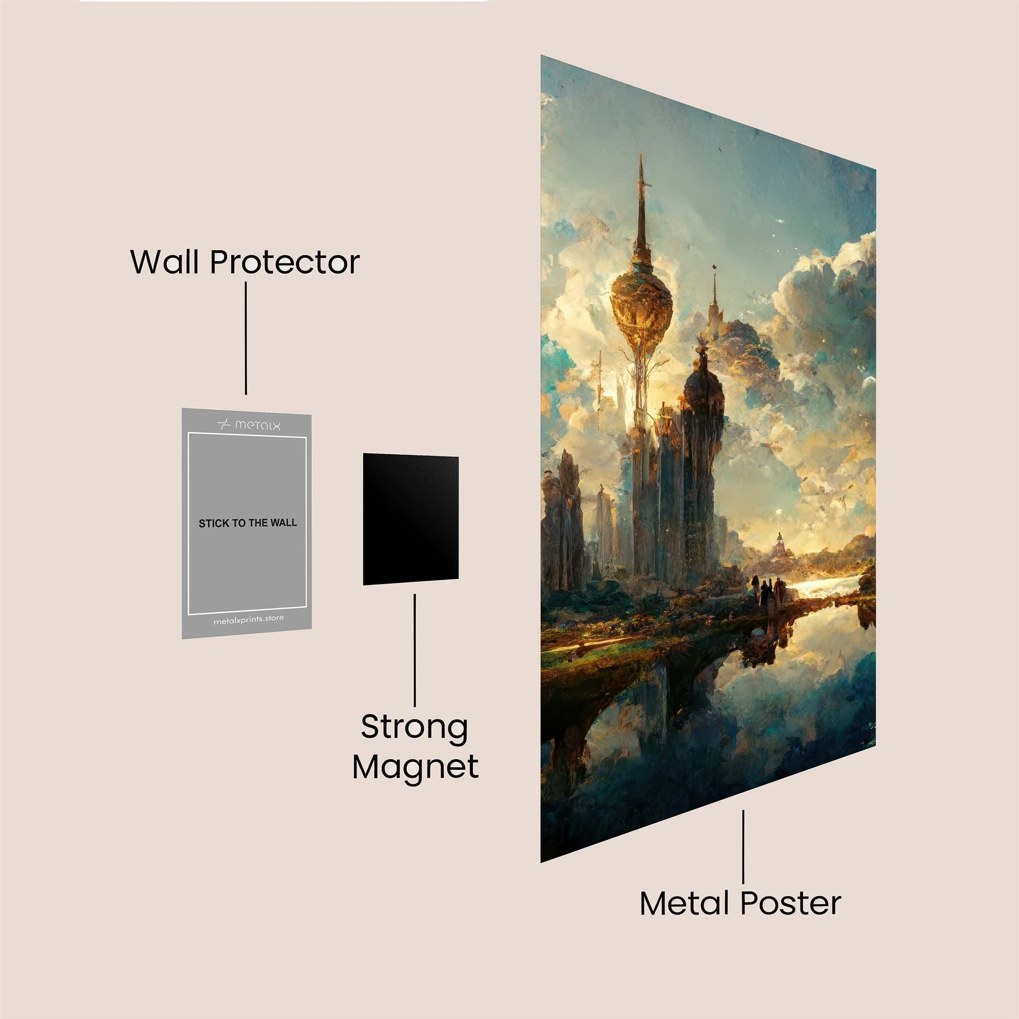 Skyward Dream Safe Wall Magnetic / M