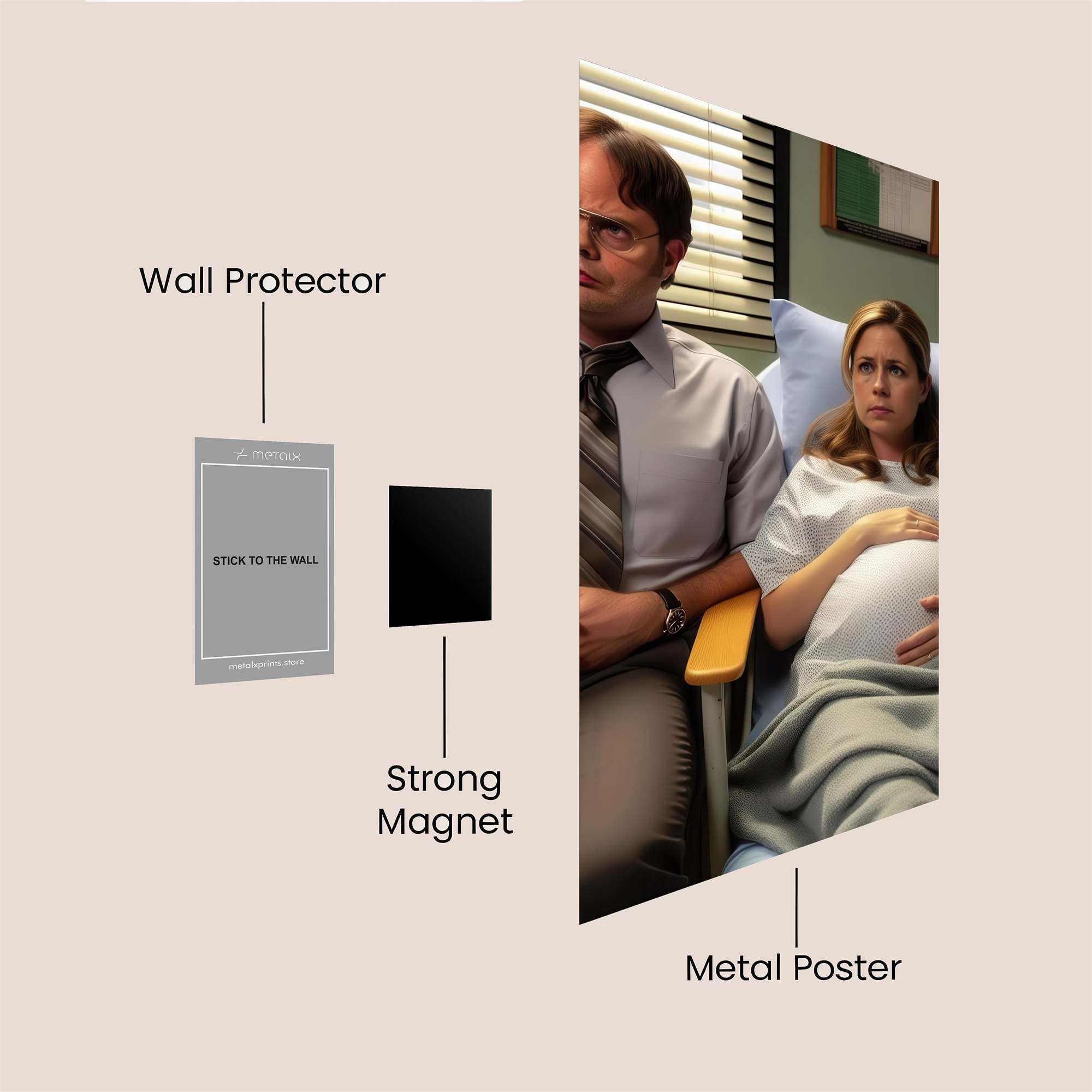 Pam Anxious Safe Wall Magnetic / M