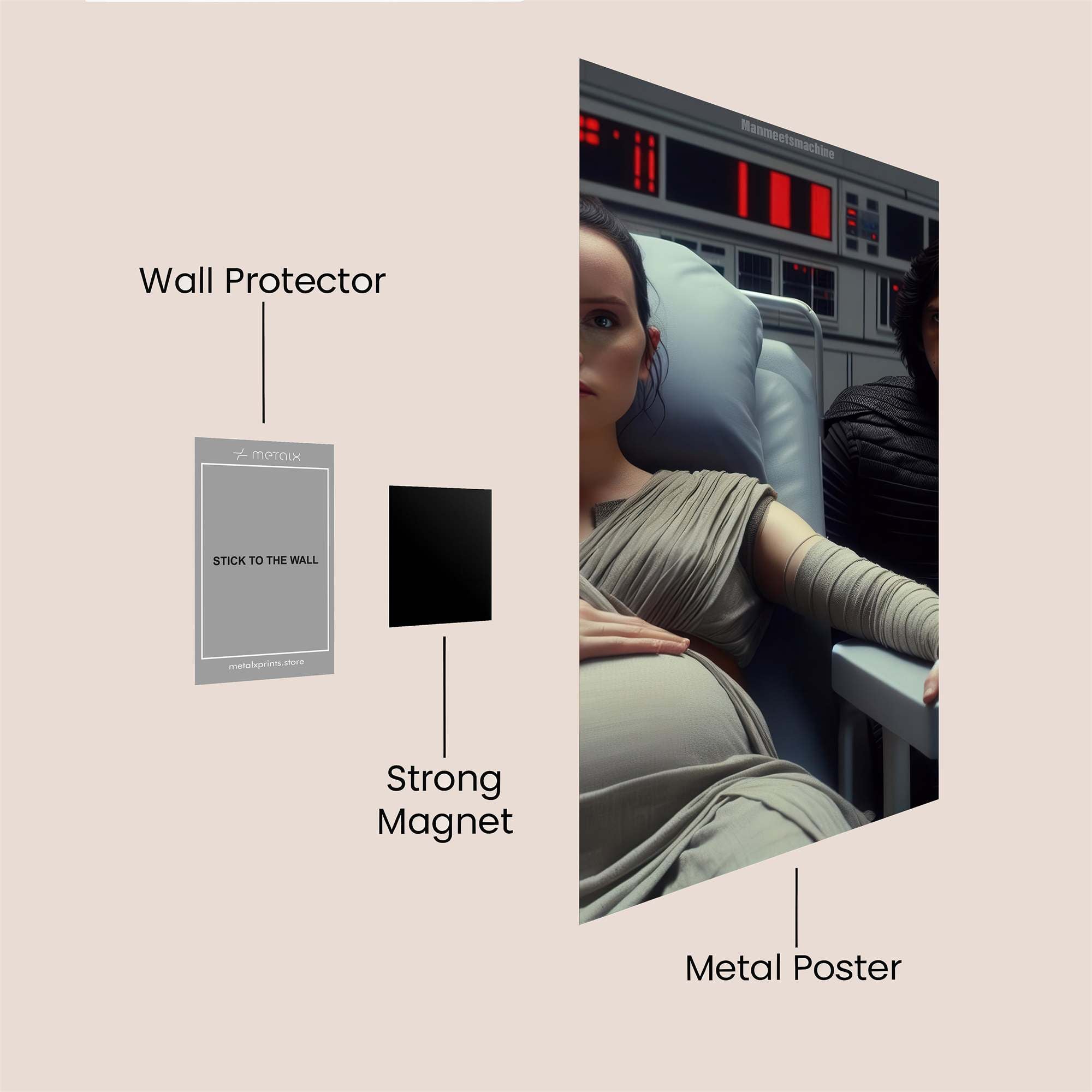 Rey Hopeful Safe Wall Magnetic / M