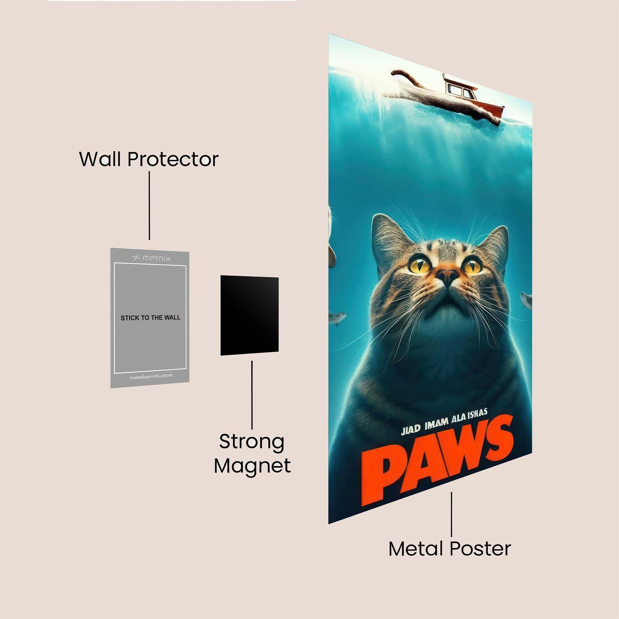 Cat Chaos Safe Wall Magnetic / M