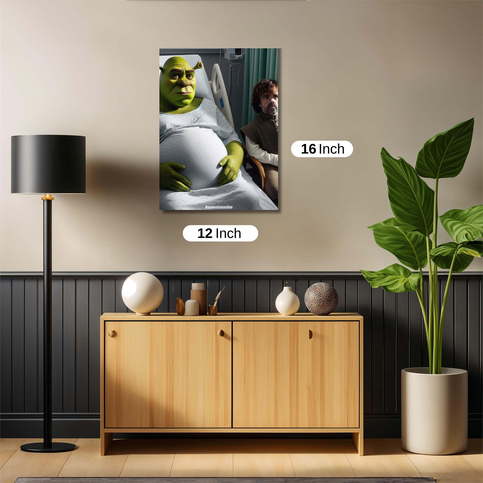 Shrek Expectant Safe Wall Magnetic / M