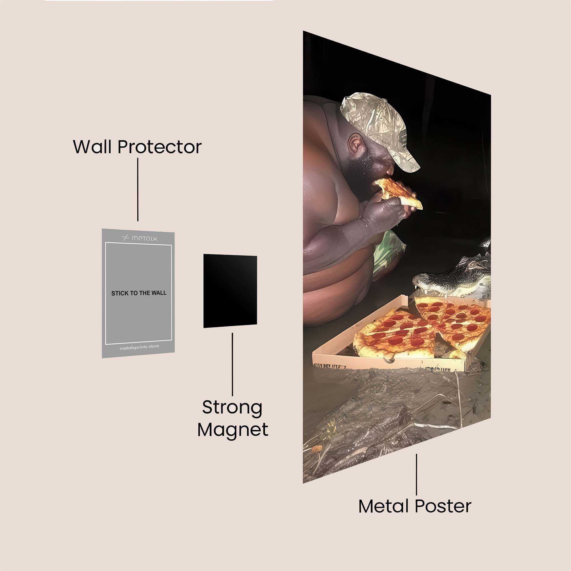 Gator Feast Safe Wall Magnetic / M