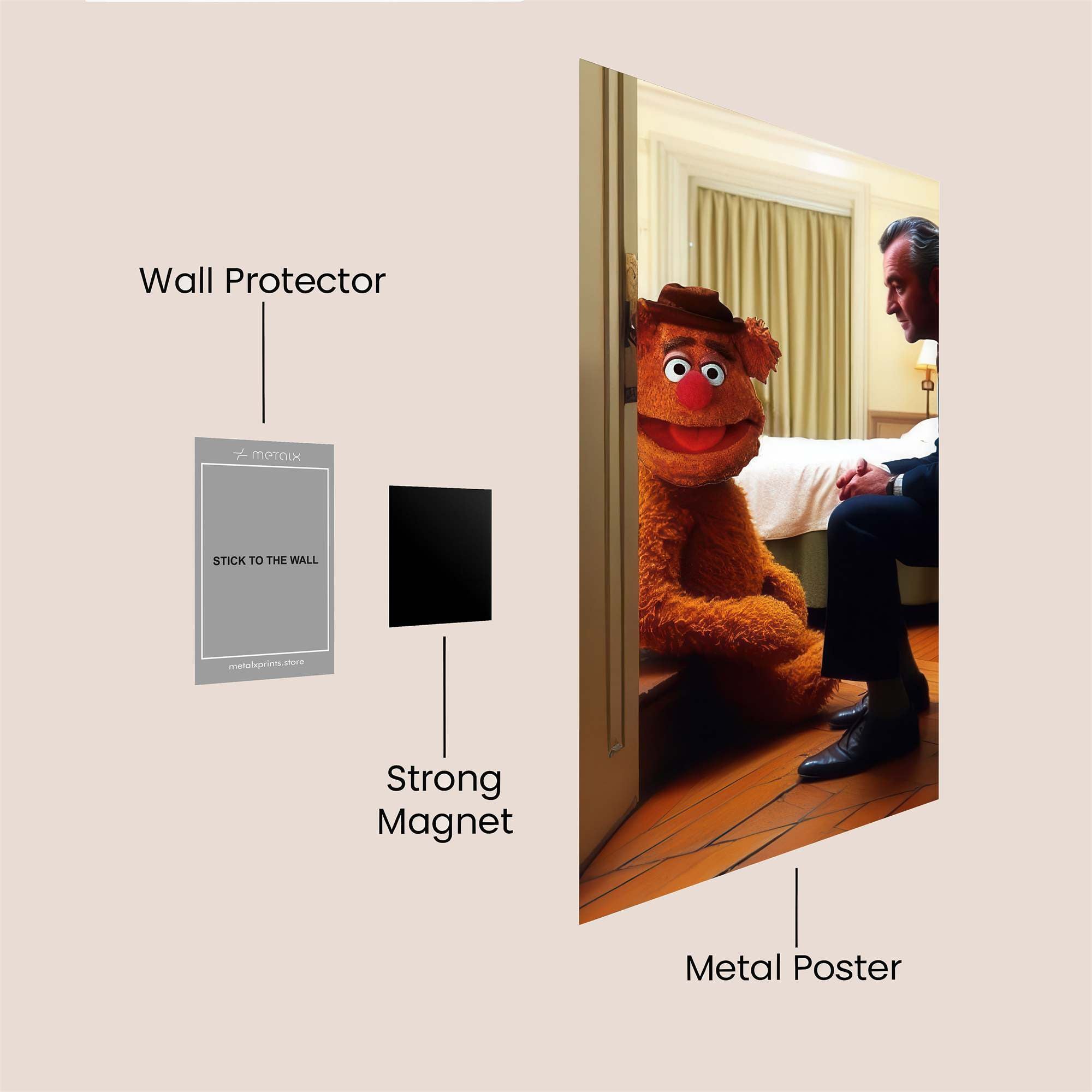 Fozzie Curious Safe Wall Magnetic / M