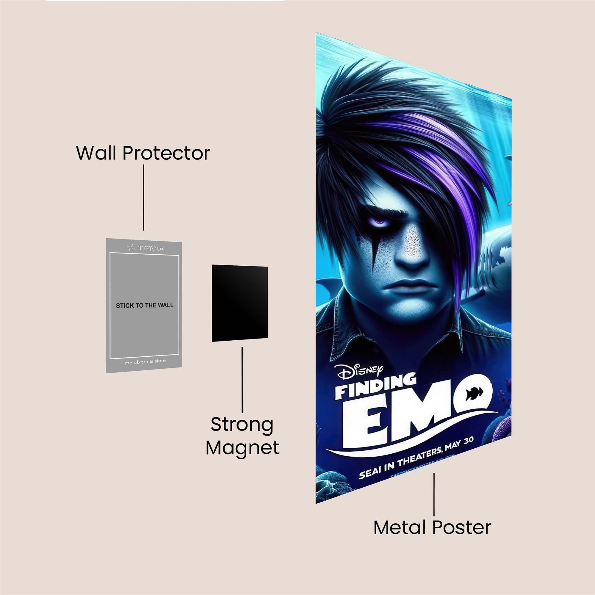 Emo Abyss Safe Wall Magnetic / M