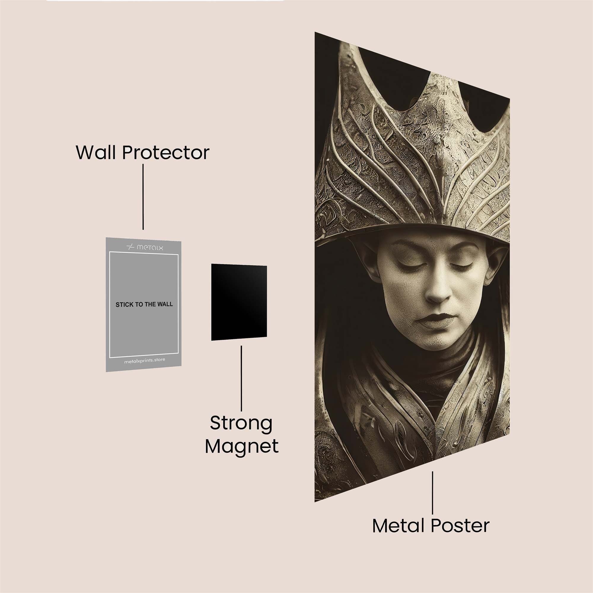 Queenly Serenity Safe Wall Magnetic / M